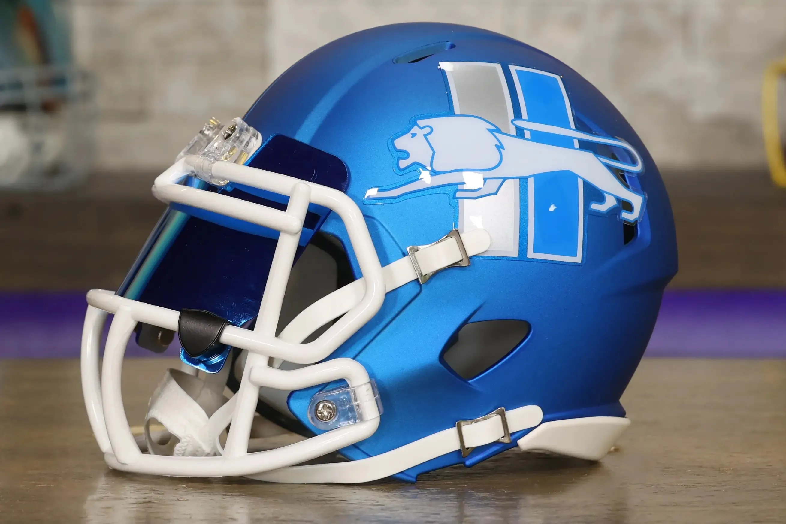 Detroit Lions Riddell Speed Mini Helmet - GG Edition 01179