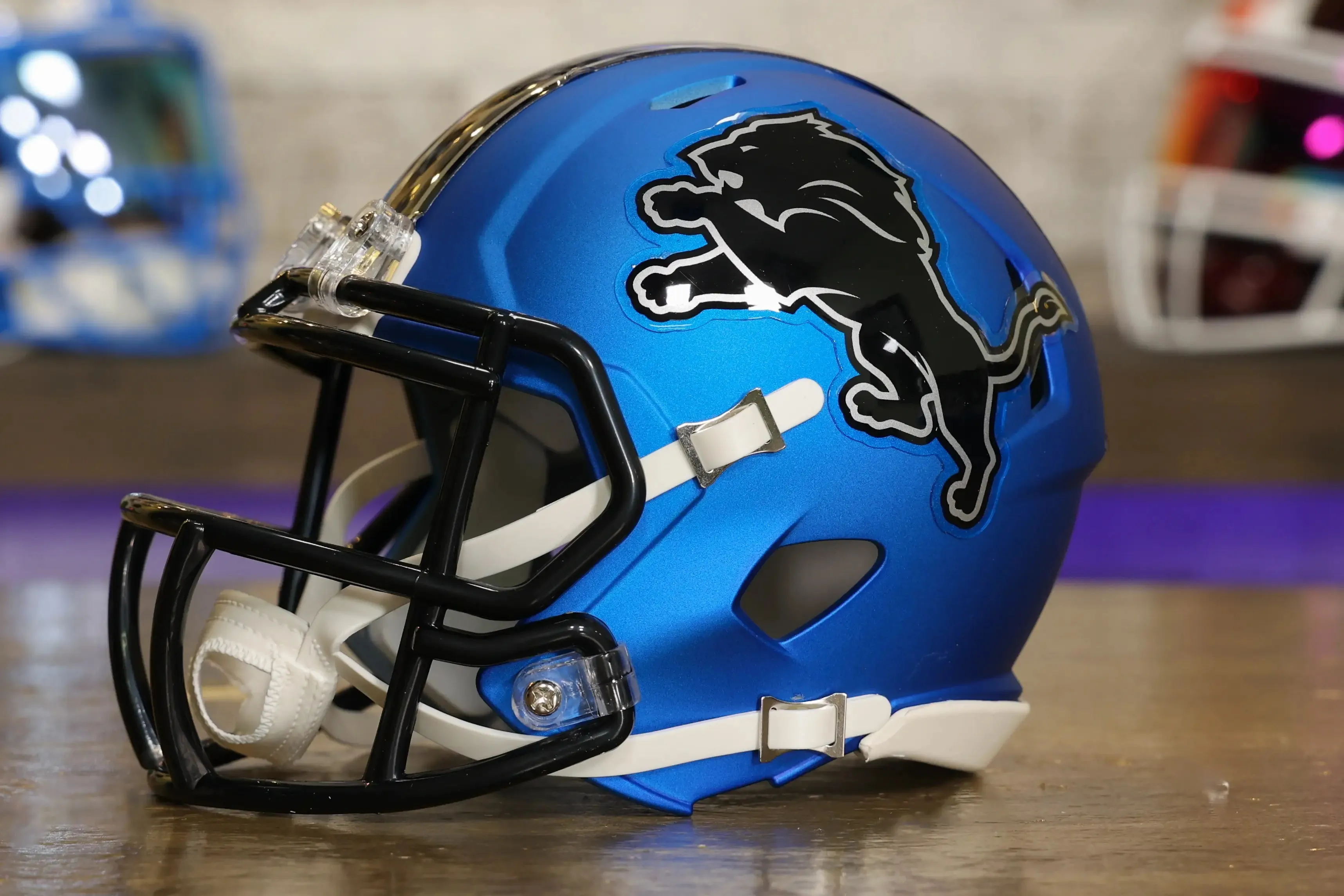 Detroit Lions Riddell Speed Mini Helmet - Motor City Muscle Alternate