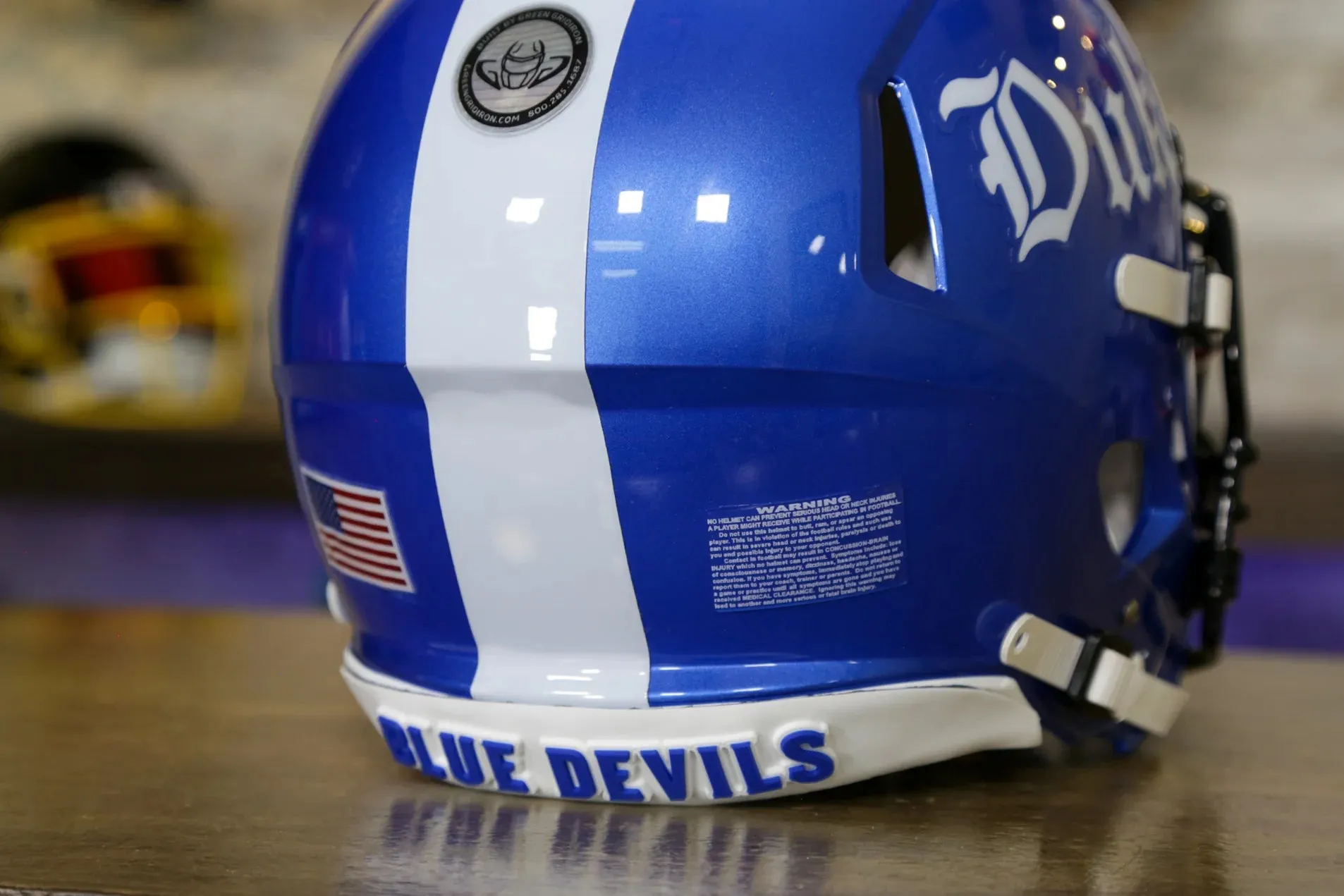 Duke Blue Devils Riddell Speed Authentic Helmet - GG Edition 01000