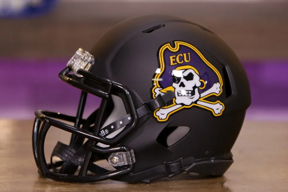 East Carolina Pirates Riddell Speed Mini Helmet - Matte Black