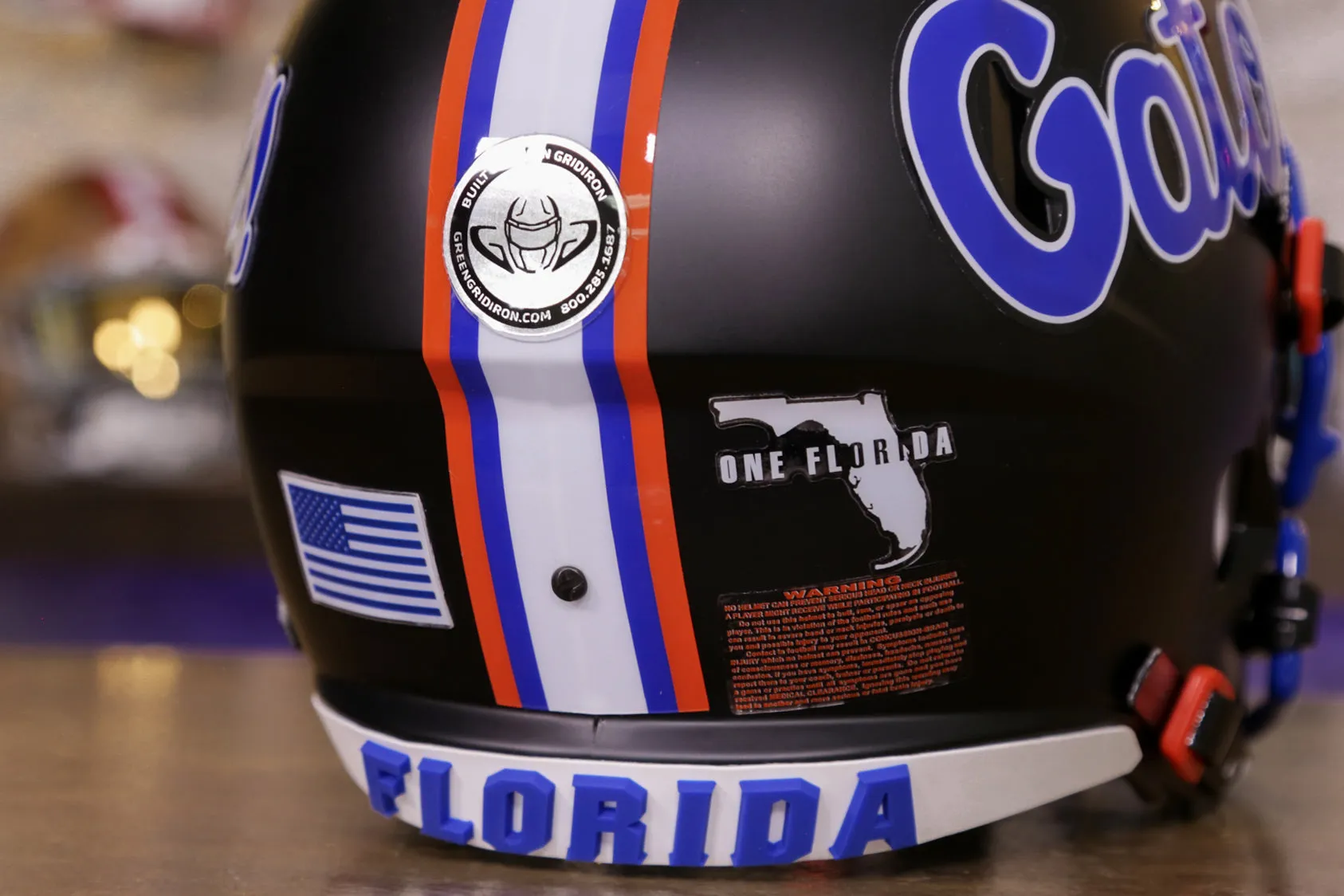 Florida Gators Riddell Speed Display Helmet - GG Edition 00348