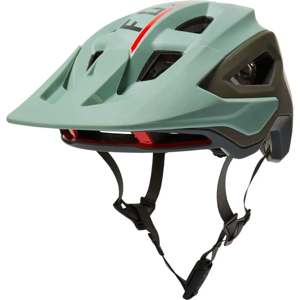 Fox Racing Speedframe Pro MTB Helmet - Blocked - Eucalyptus