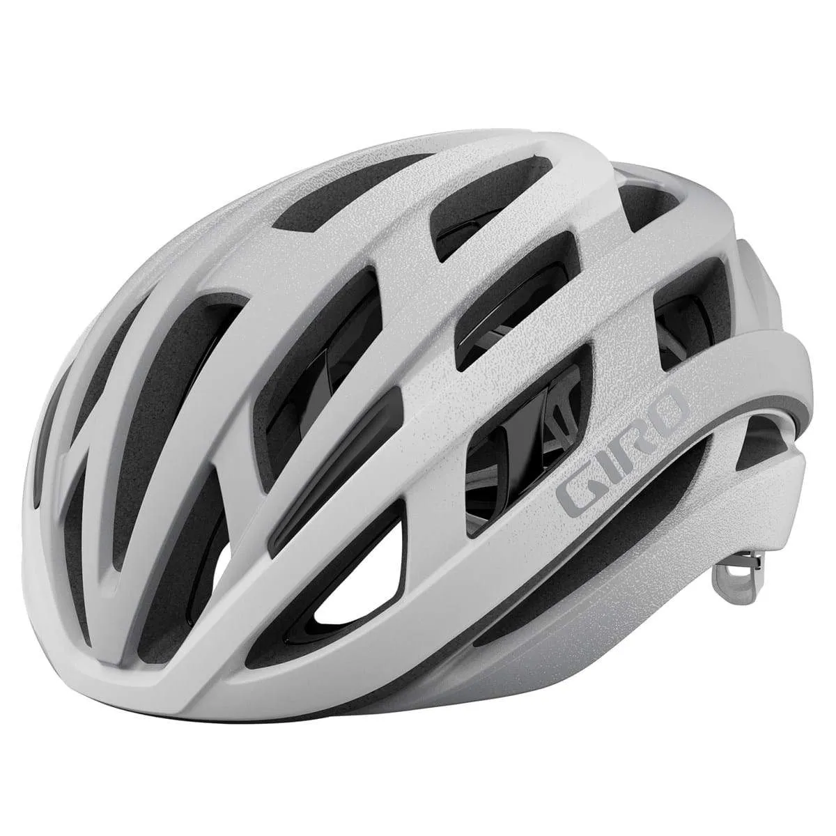 Giro Helios Spherical Road Helmet - Matt White-Silver - 2024