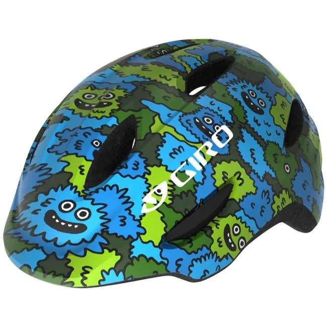 Giro Scamp Child Helmet - Blue-Green Creature Camo