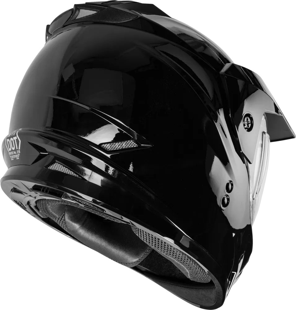 Gmax GM-11 Snow Helmet Gloss Black Dual Lens