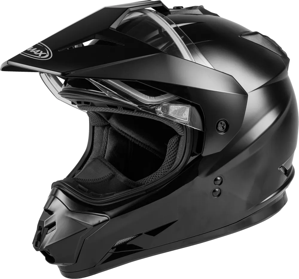 Gmax GM-11 Snow Helmet Gloss Black Dual Lens
