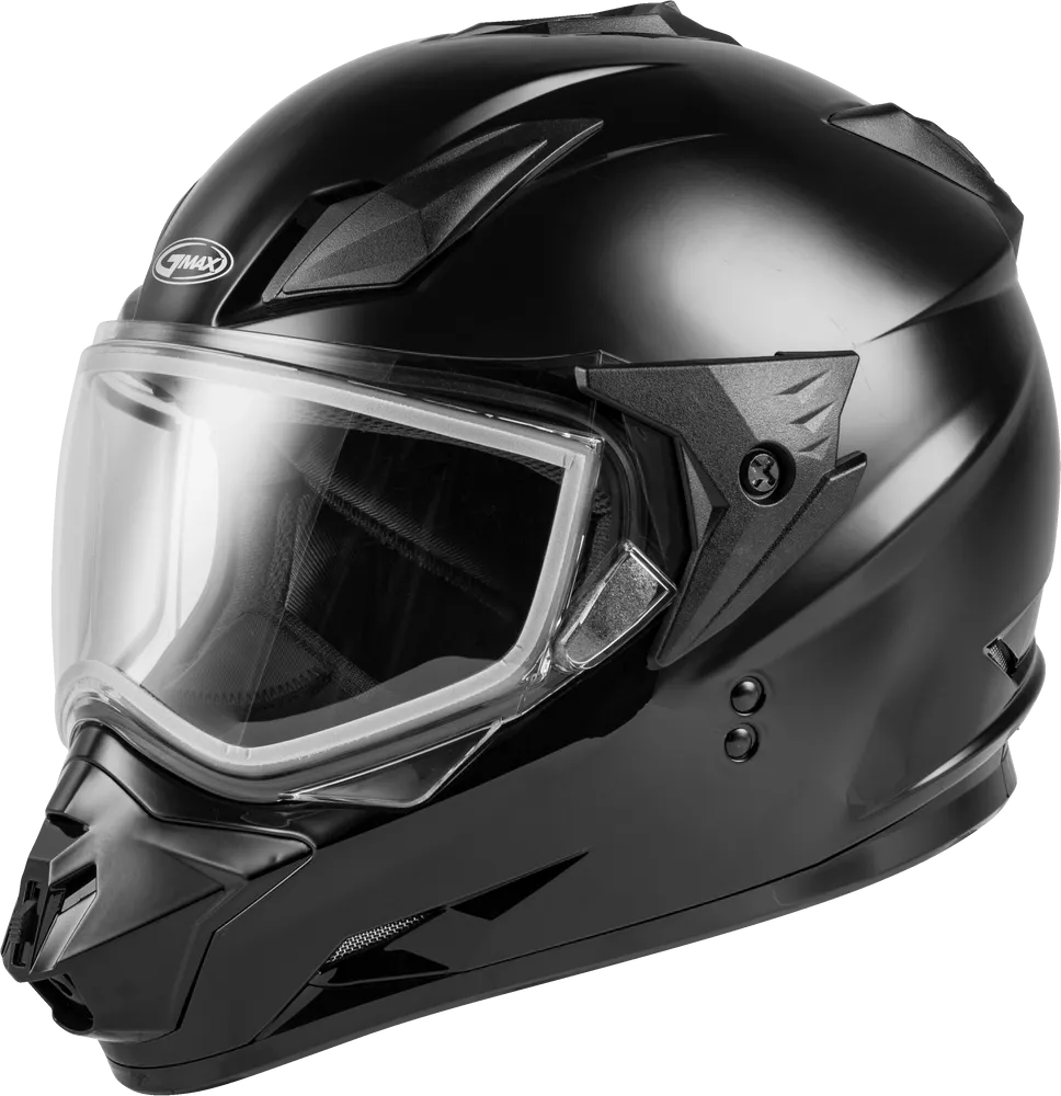 Gmax GM-11 Snow Helmet Gloss Black Dual Lens