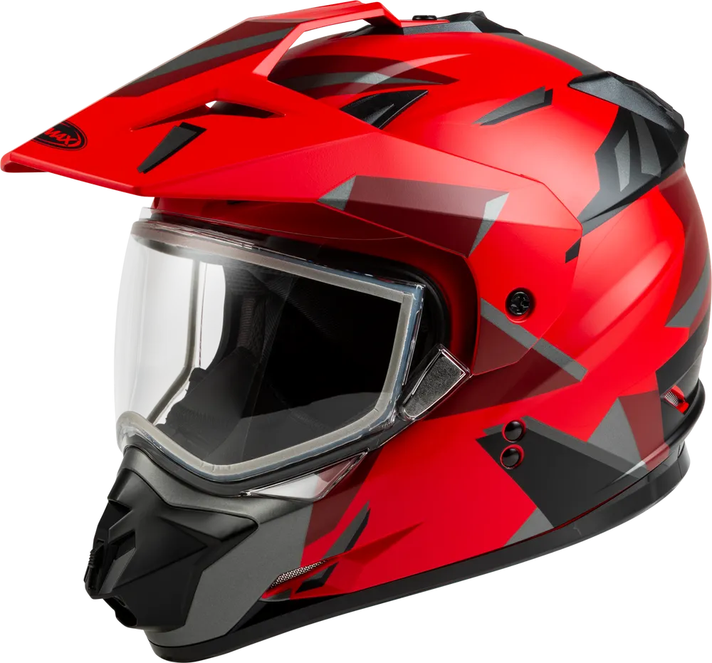 Gmax GM-11 Snow Helmet Ripcord Red Electric Shield Size Medium