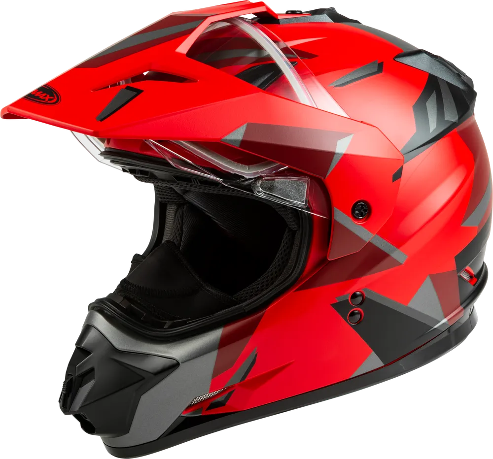 Gmax GM-11 Snow Helmet Ripcord Red Electric Shield Size Medium