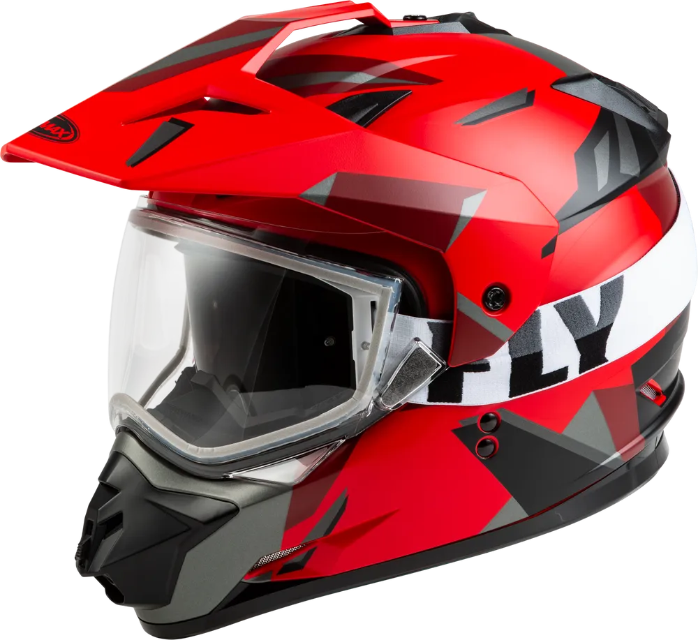 Gmax GM-11 Snow Helmet Ripcord Red Electric Shield Size Medium