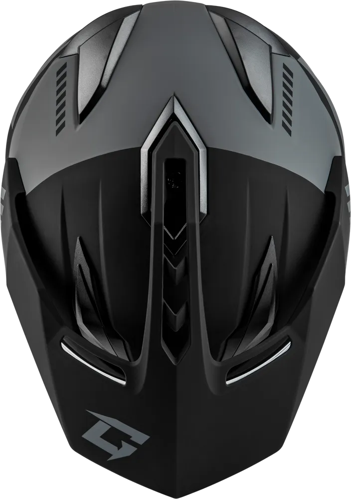 Gmax GM-11S Ronin Snow Helmet Matte Black Silver Electric Shield