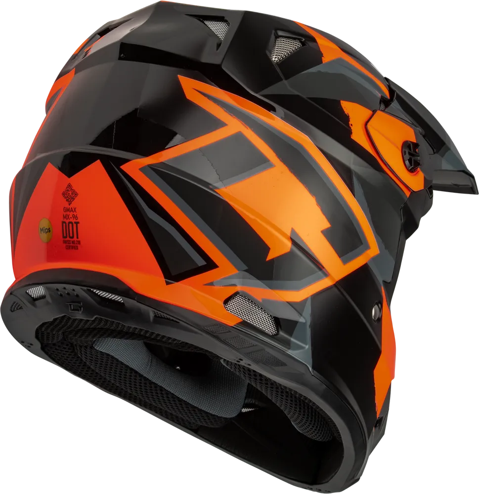 Gmax MX-96S Snowcross Helmet Orange