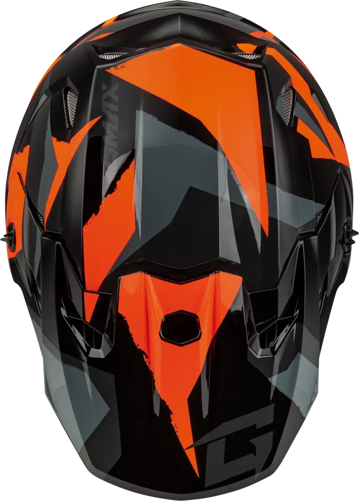 Gmax MX-96S Snowcross Helmet Orange