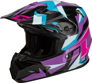 Gmax MX-96S Snowcross Helmet Purple Blue