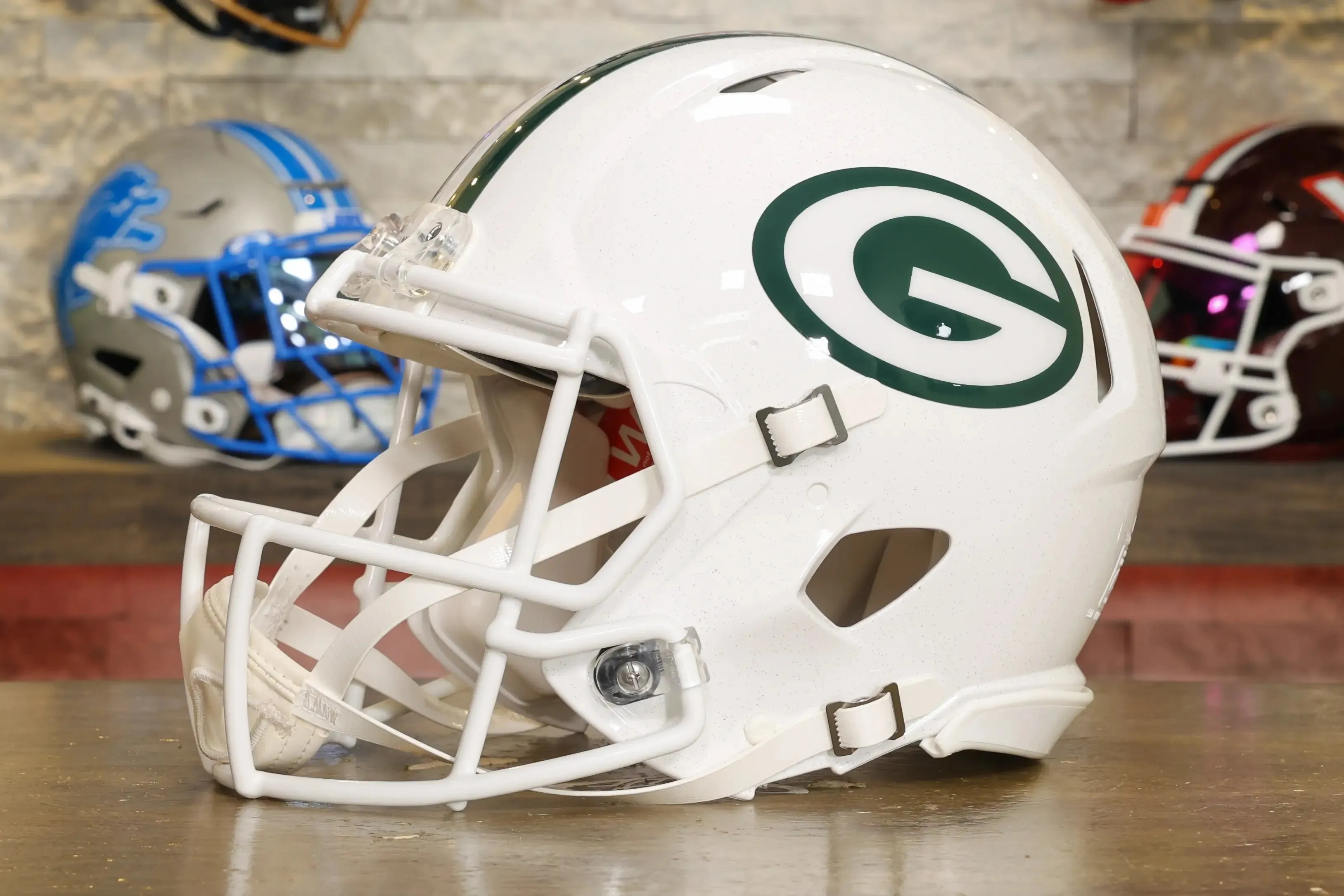 Green Bay Packers Riddell Speed Authentic Helmet - Winter Warning Alternate