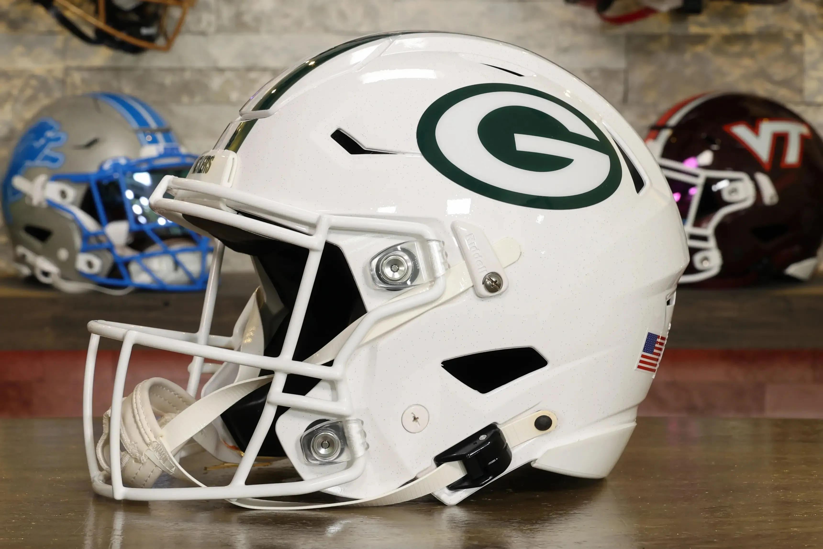 Green Bay Packers Riddell SpeedFlex Helmet - Winter Warning Alternate