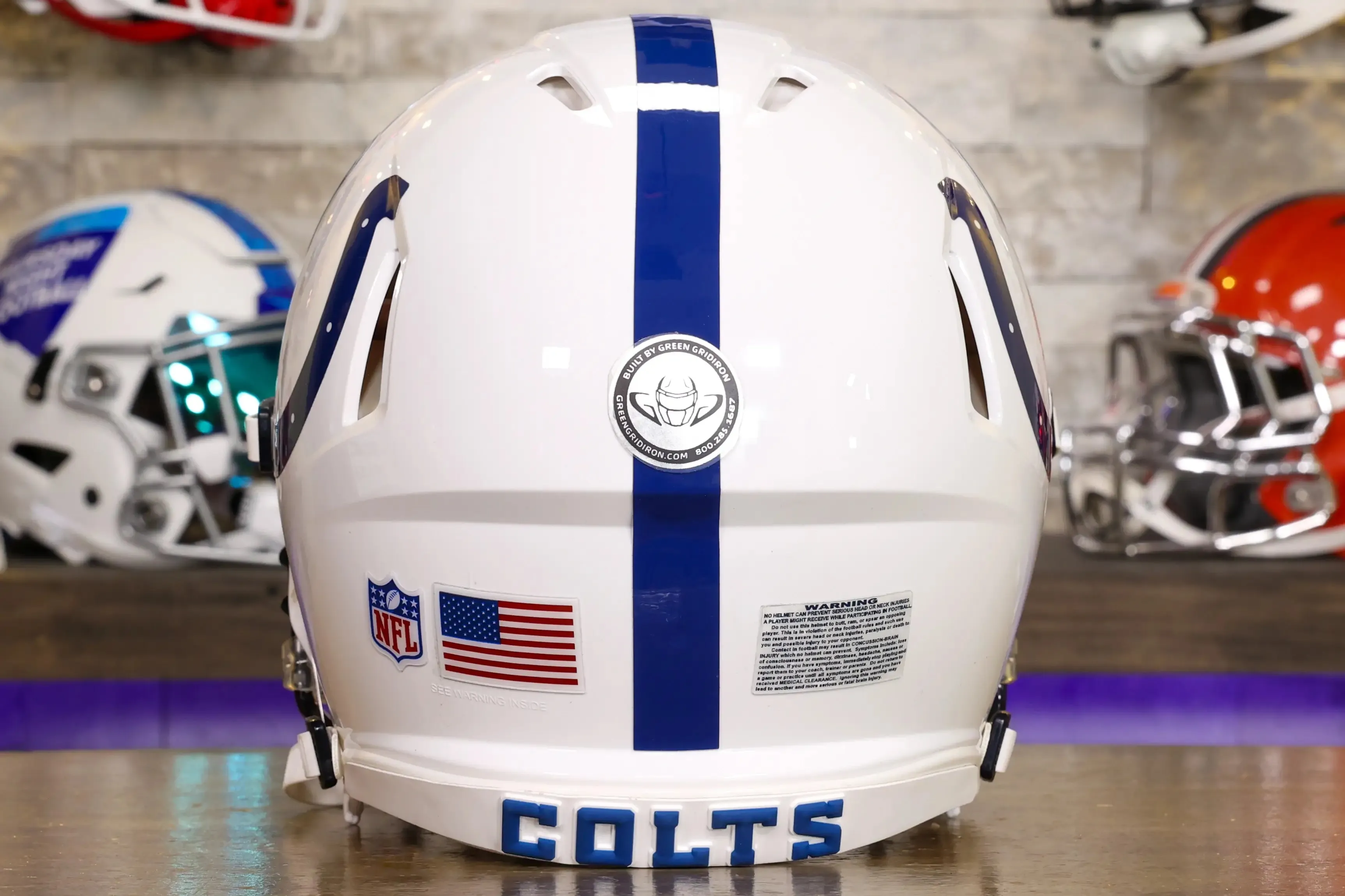 Indianapolis Colts Riddell Speed Authentic Helmet - GG Edition