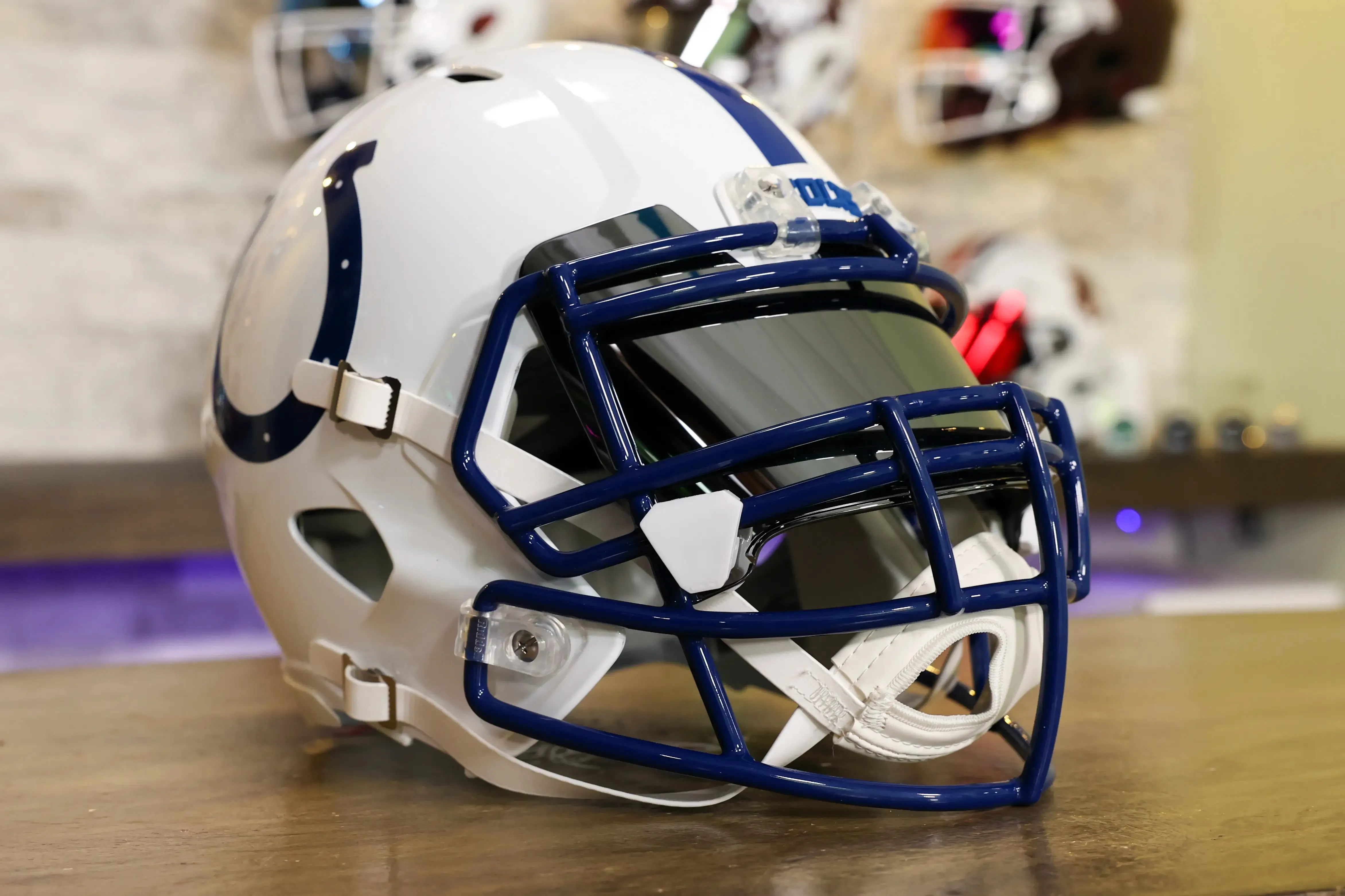 Indianapolis Colts Riddell Speed Display Helmet - GG Edition