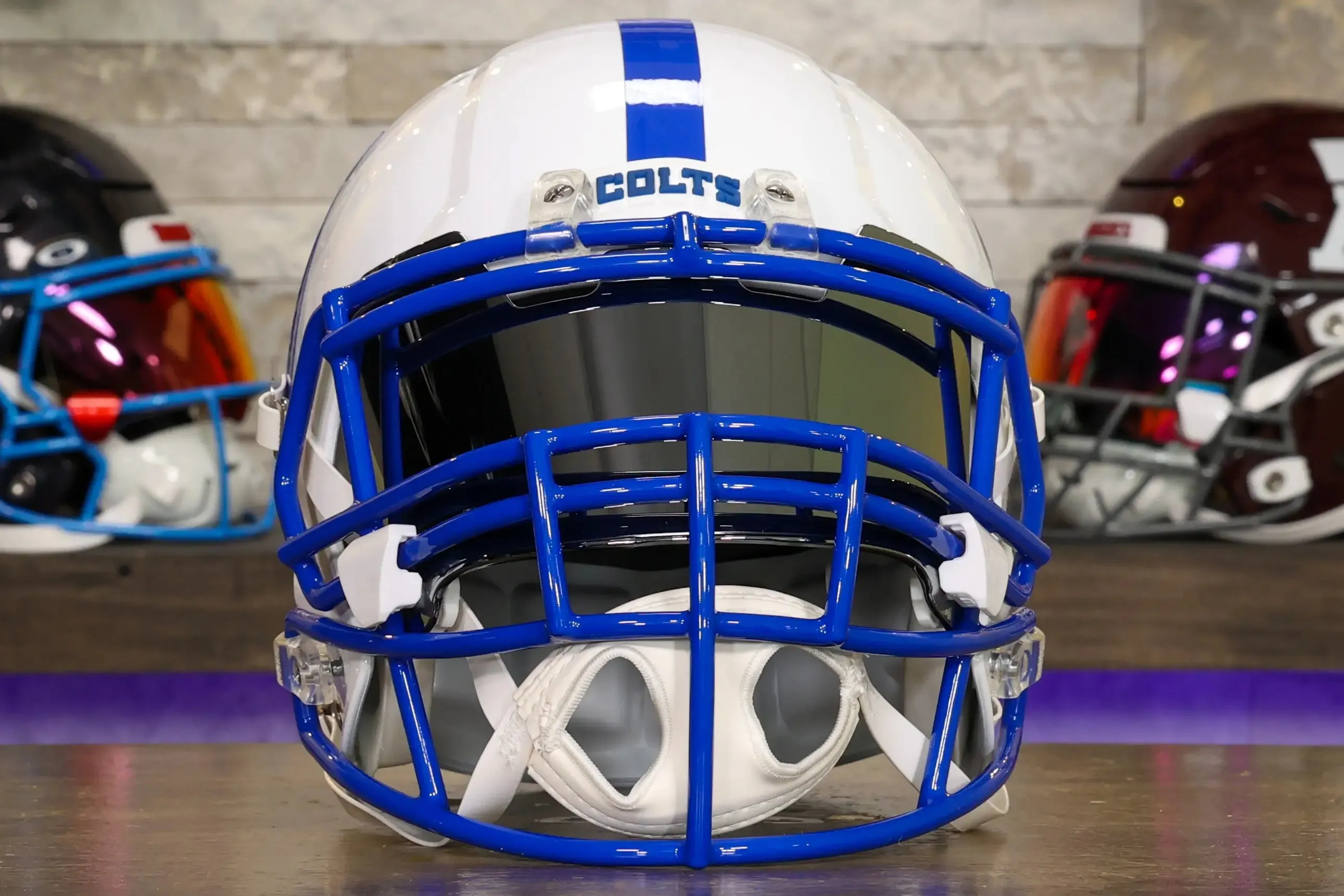 Indianapolis Colts Riddell Speed Display Helmet - GG Edition