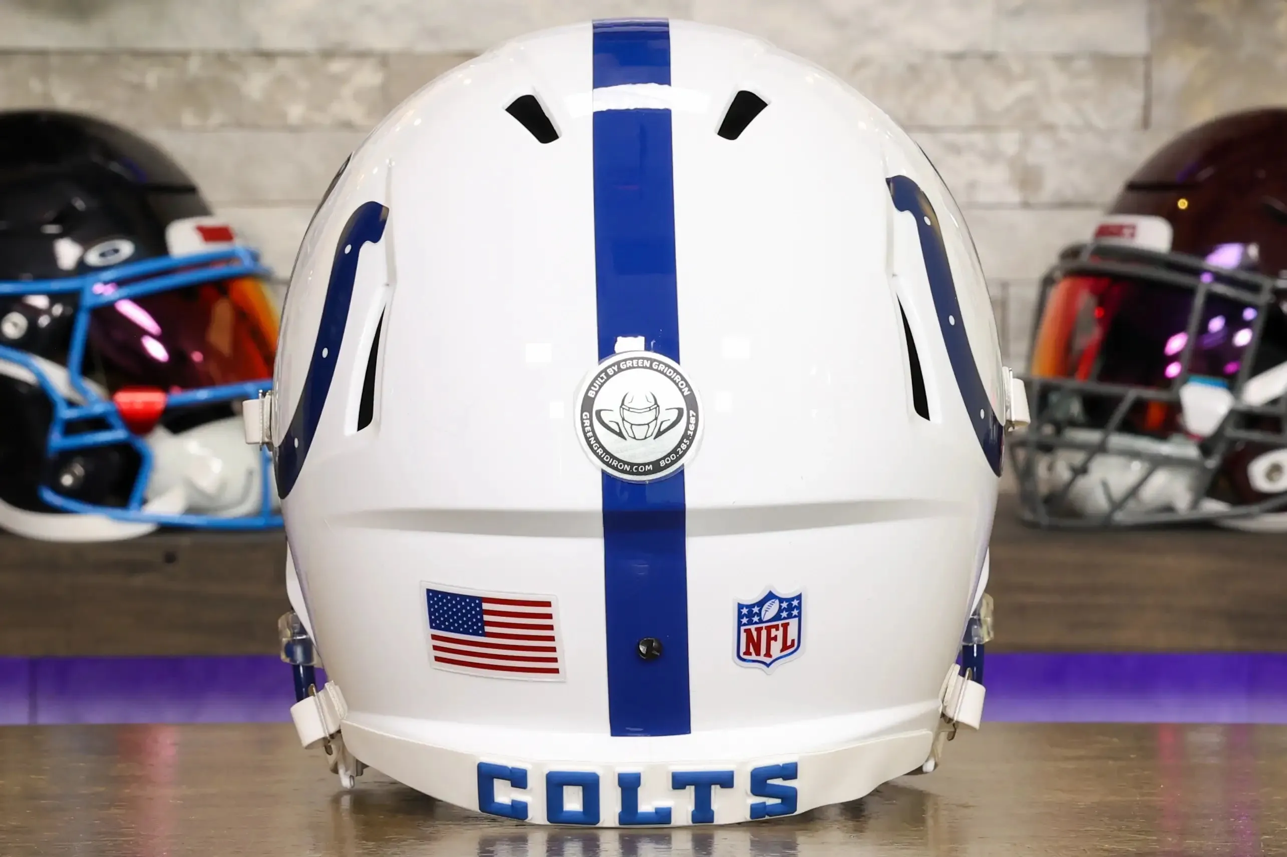 Indianapolis Colts Riddell Speed Display Helmet - GG Edition