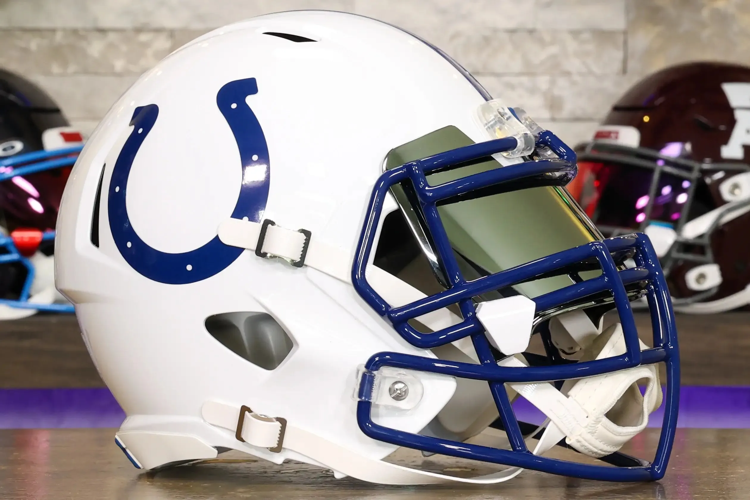 Indianapolis Colts Riddell Speed Display Helmet - GG Edition
