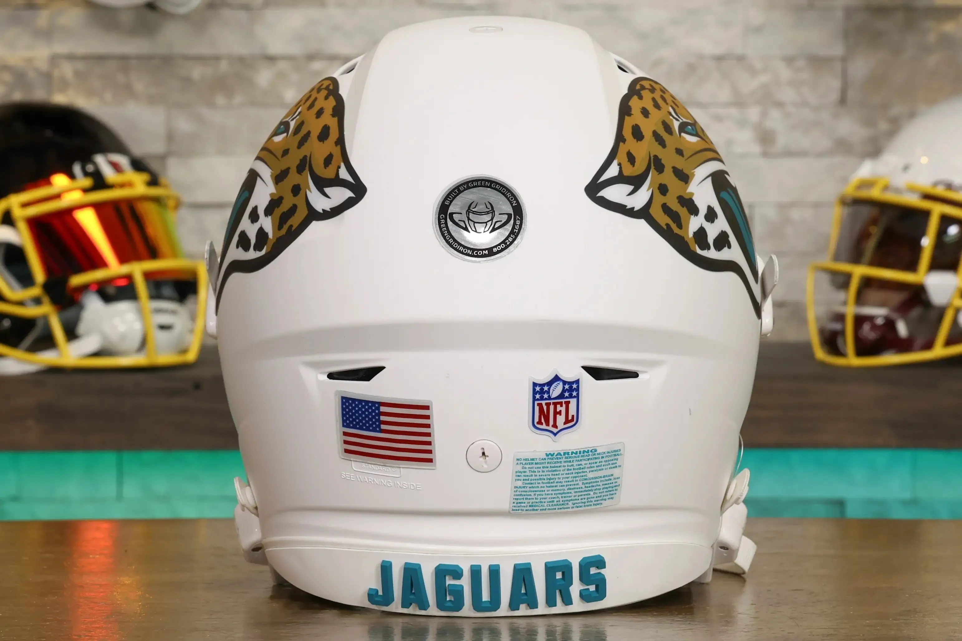 Jacksonville Jaguars Alternate Riddell SpeedFlex Helmet - GG Edition 01171