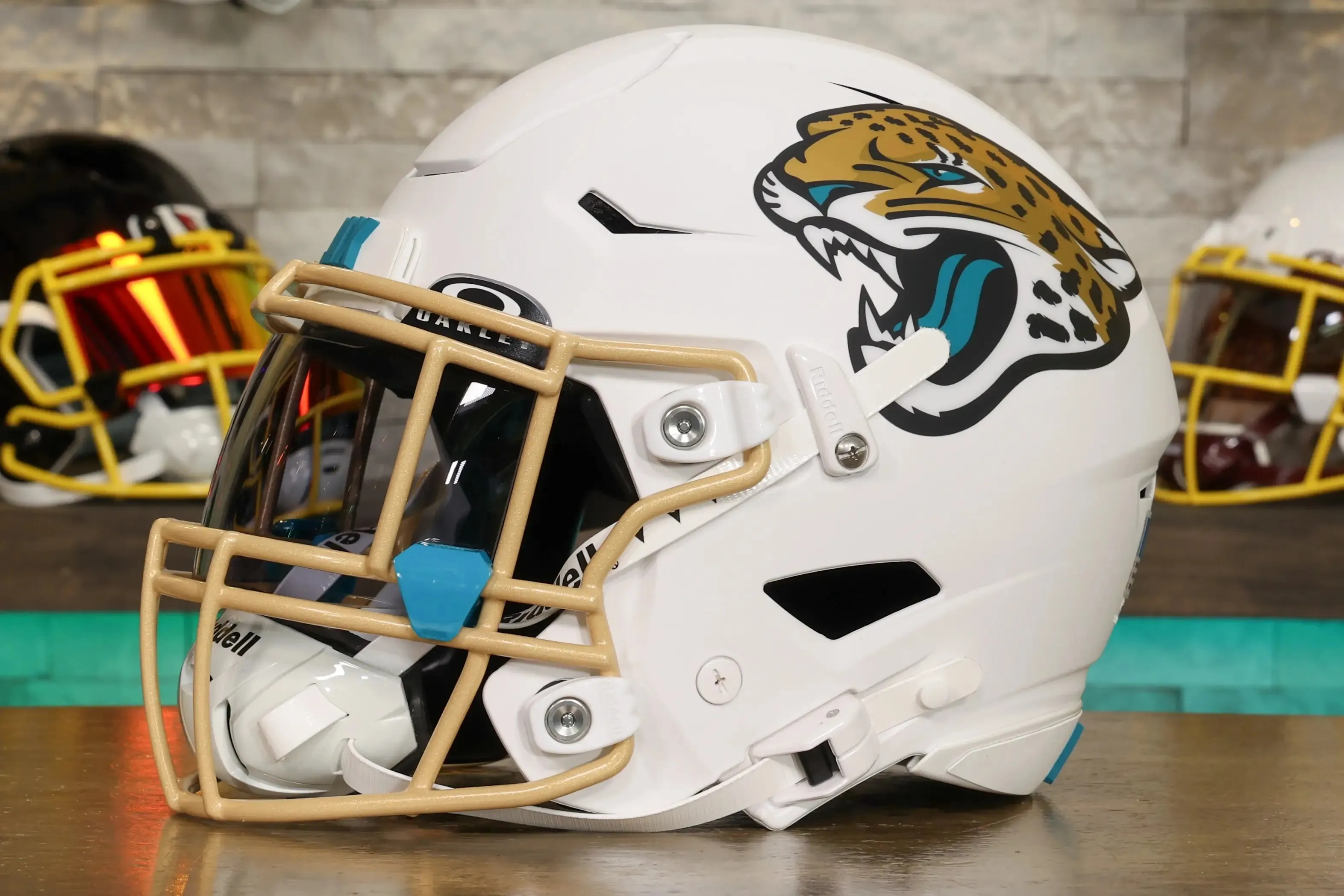 Jacksonville Jaguars Alternate Riddell SpeedFlex Helmet - GG Edition 01171