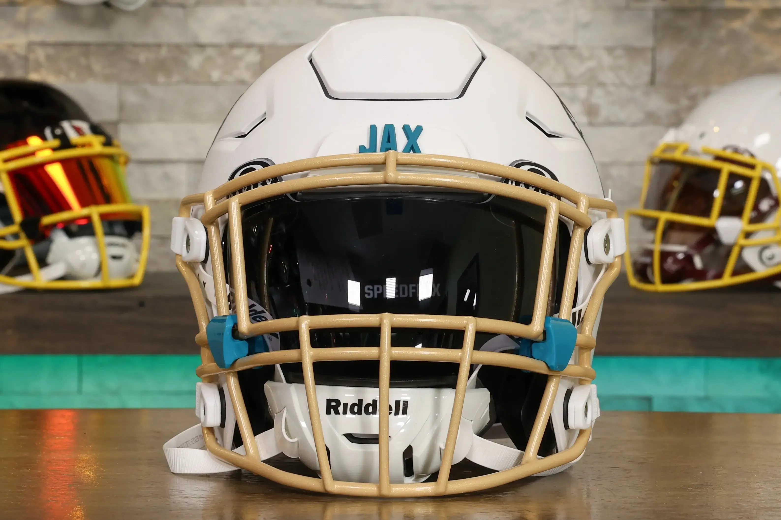 Jacksonville Jaguars Alternate Riddell SpeedFlex Helmet - GG Edition 01171