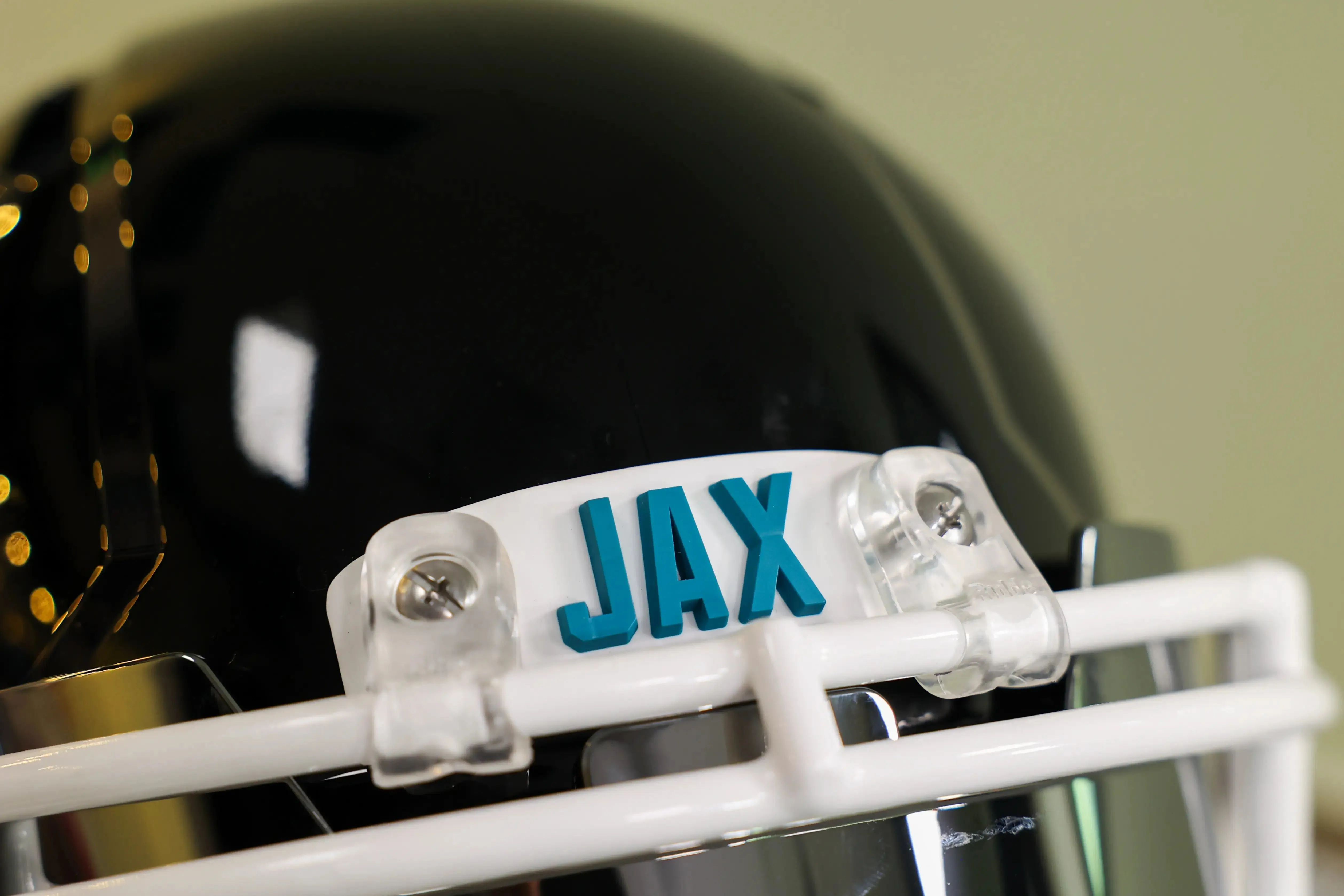 Jacksonville Jaguars Riddell Speed Display Helmet - GG Edition