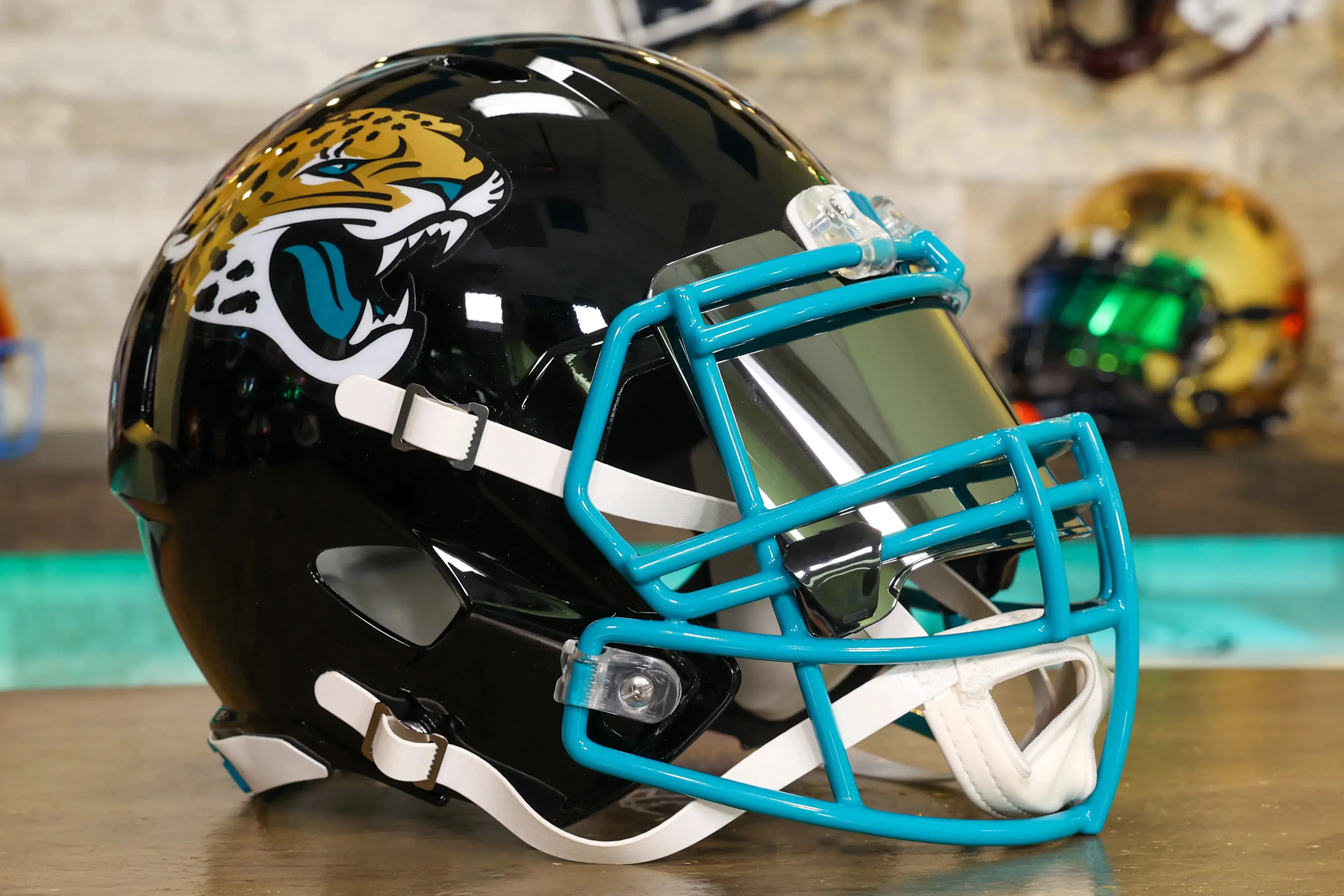 Jacksonville Jaguars Riddell Speed Display Helmet - GG Edition
