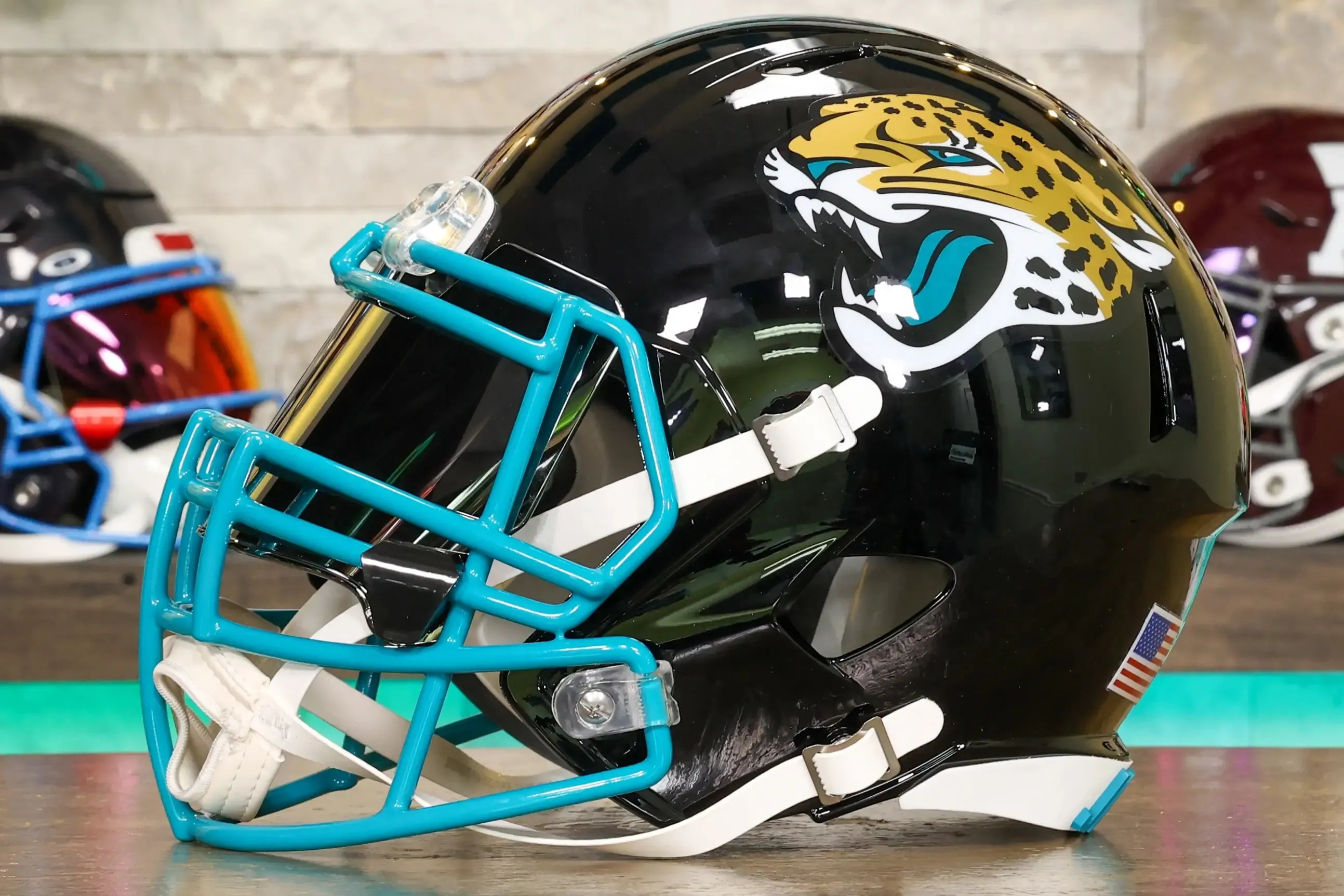 Jacksonville Jaguars Riddell Speed Display Helmet - GG Edition