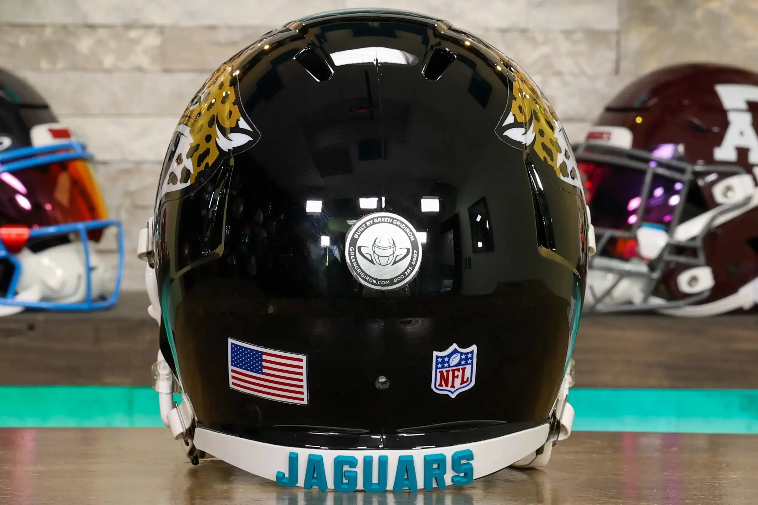 Jacksonville Jaguars Riddell Speed Display Helmet - GG Edition