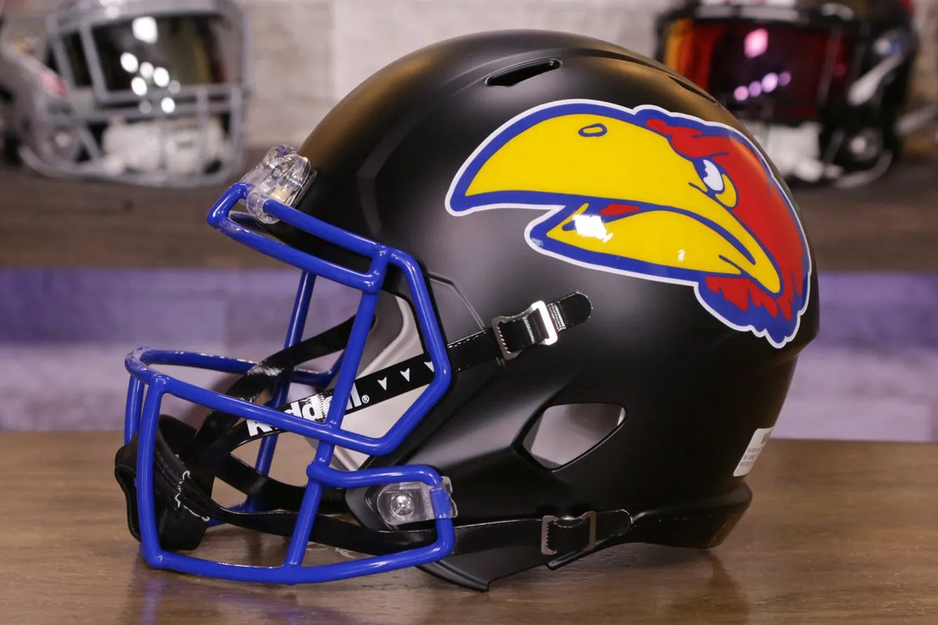 Kansas Jayhawks - Riddell Speed Display Helmet - Black
