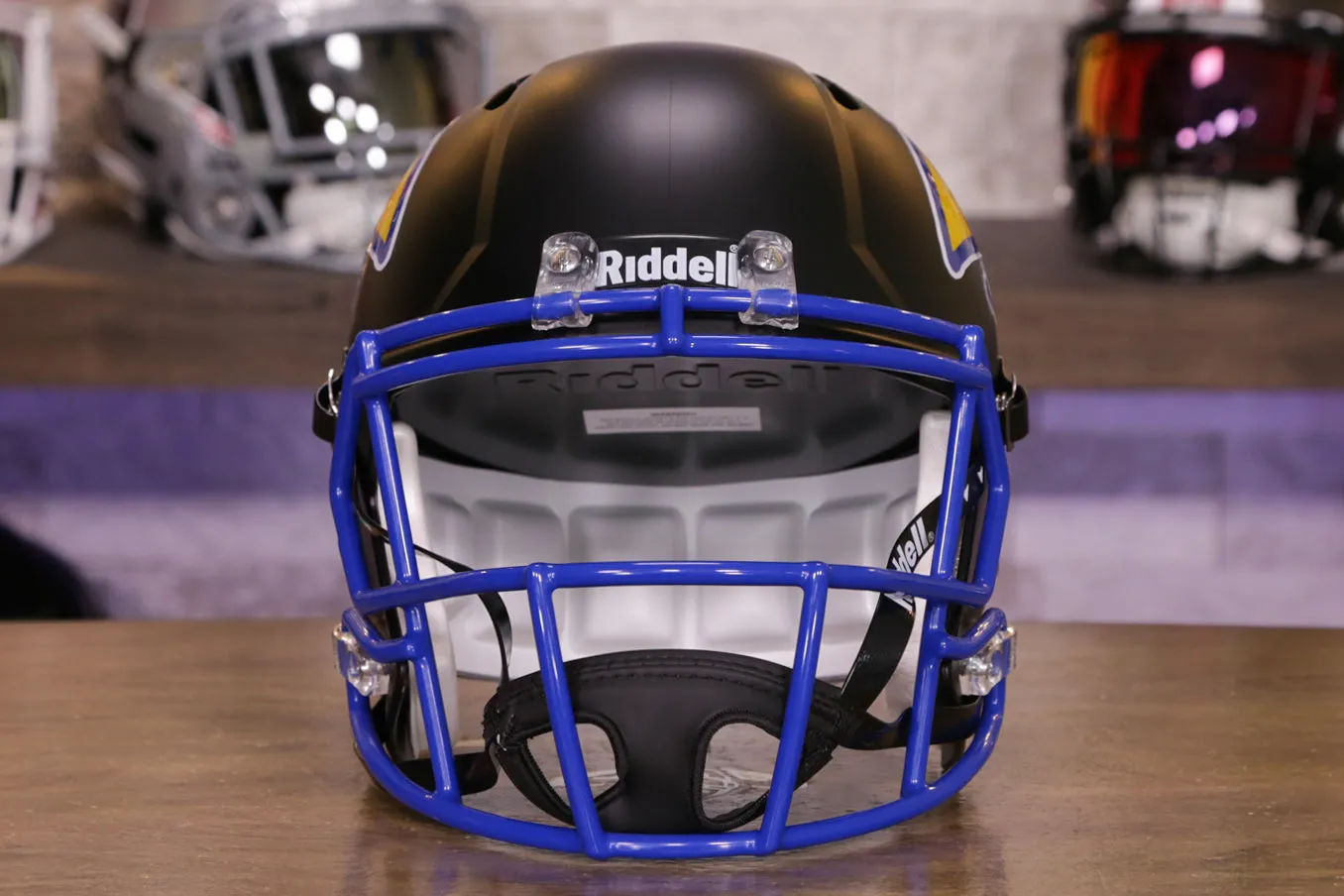 Kansas Jayhawks - Riddell Speed Display Helmet - Black