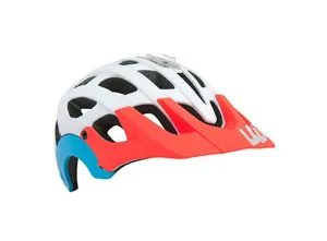 Lazer Revolution MTB Helmet - Matt White-Coral Blue