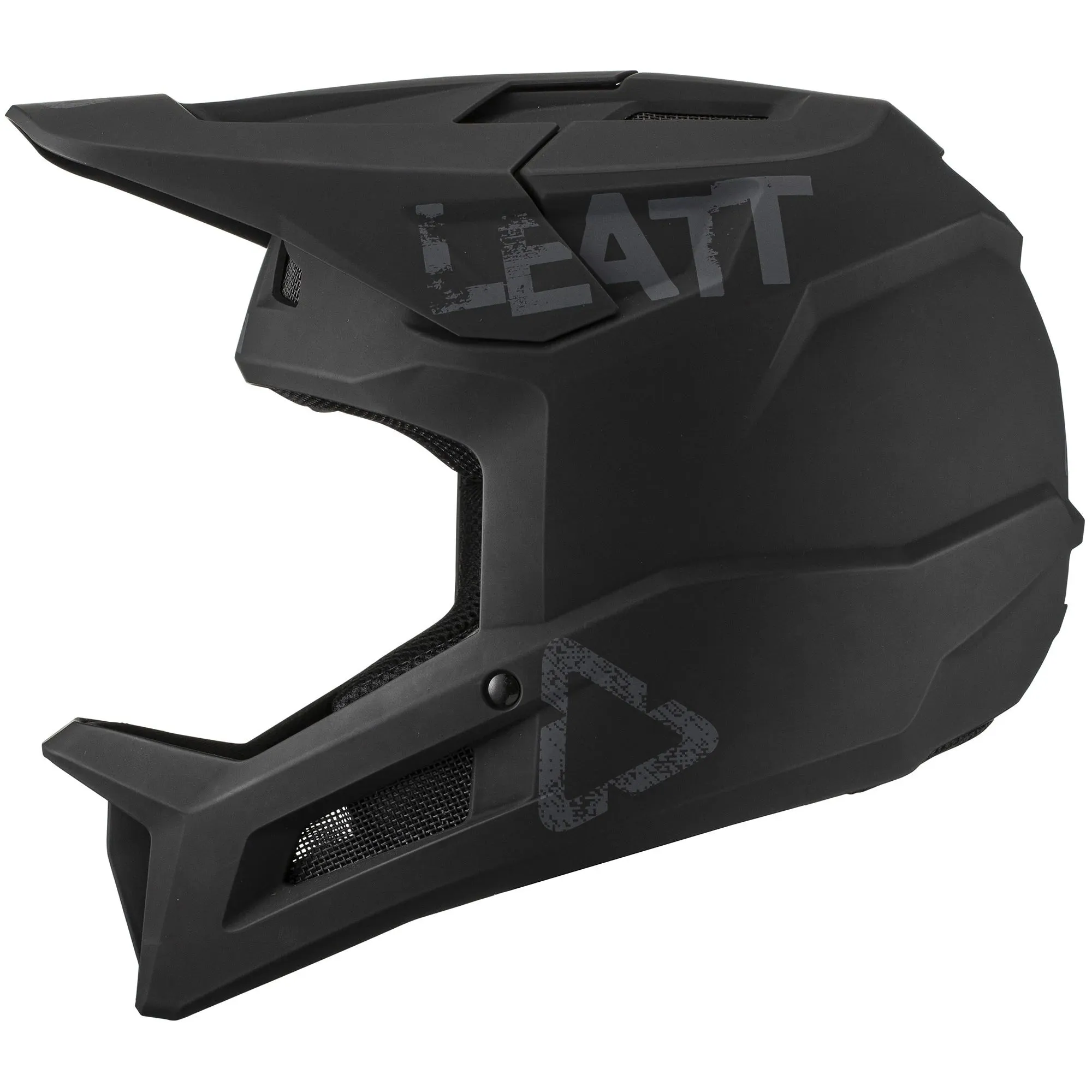 Leatt MTB 1.0 DH Full Face Helmet -  Black - 2021