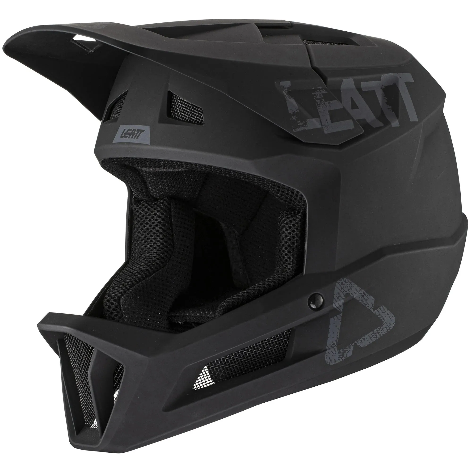 Leatt MTB 1.0 DH Full Face Helmet -  Black - 2021