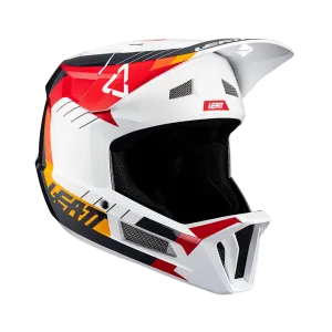 Leatt MTB Gravity 2.0 Full Face Helmet - White-Red - 2024