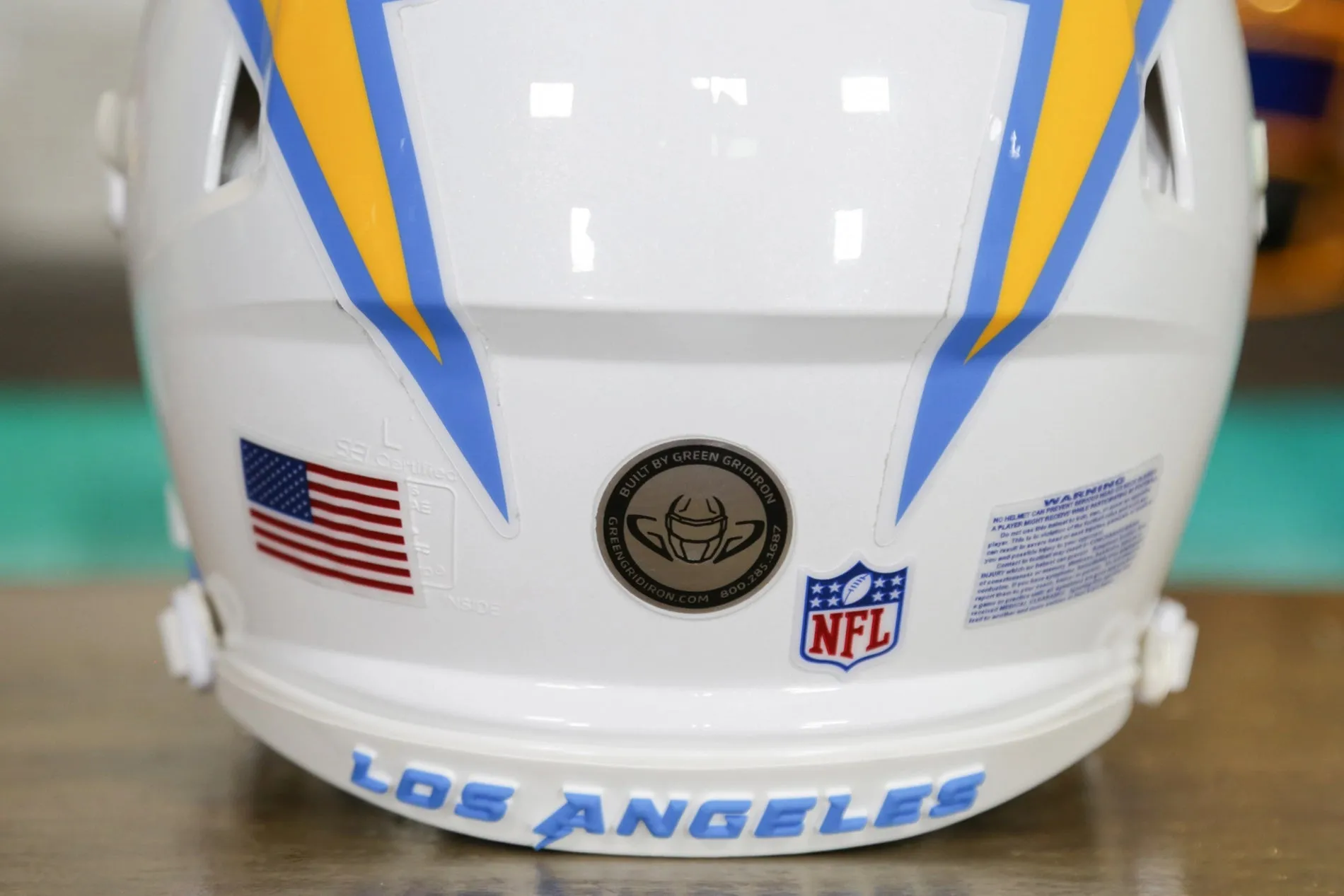 Los Angeles Chargers Riddell Speed Authentic Helmet - GG Edition 00939