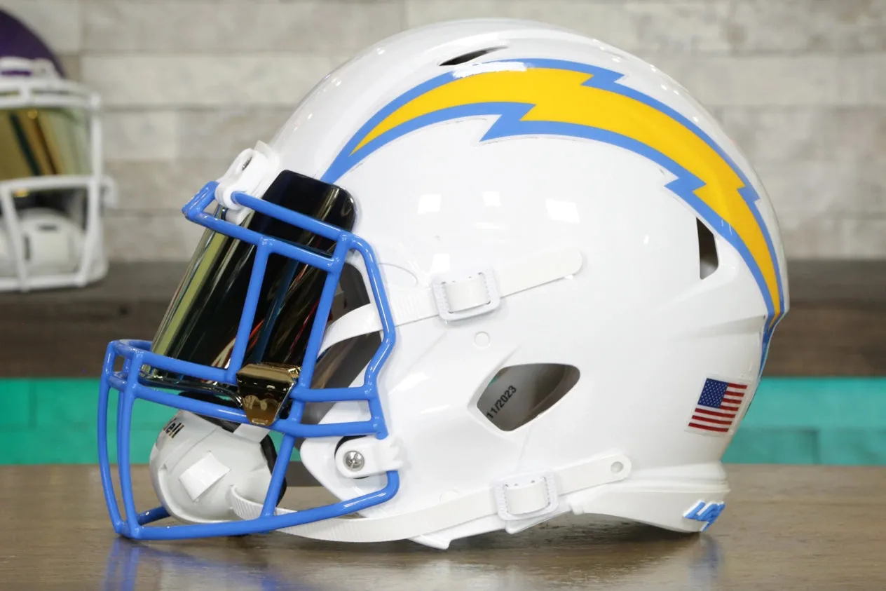 Los Angeles Chargers Riddell Speed Authentic Helmet - GG Edition 00939