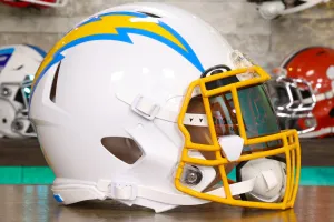 Los Angeles Chargers Riddell Speed Authentic Helmet - GG Edition