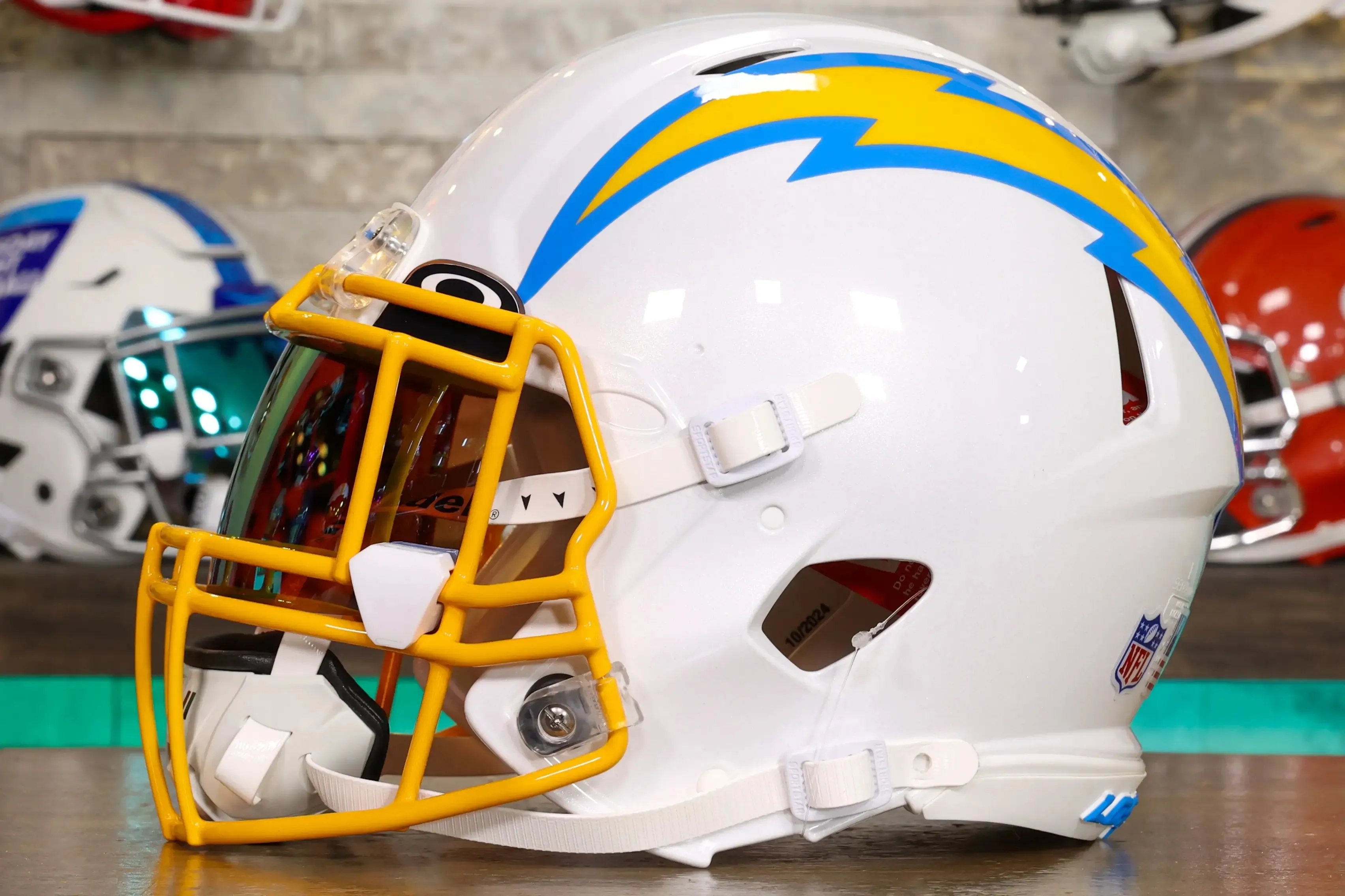 Los Angeles Chargers Riddell Speed Authentic Helmet - GG Edition