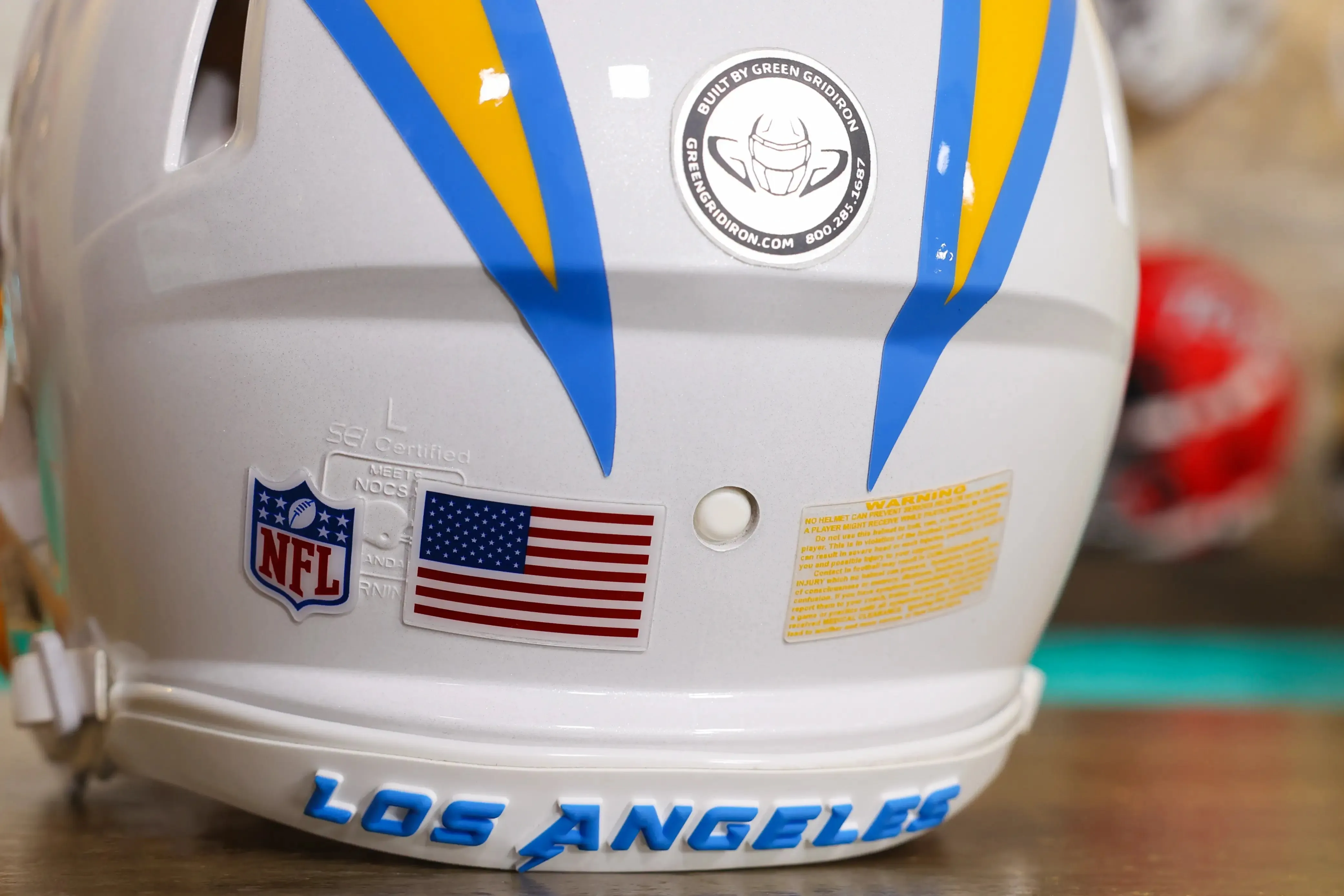 Los Angeles Chargers Riddell Speed Authentic Helmet - GG Edition