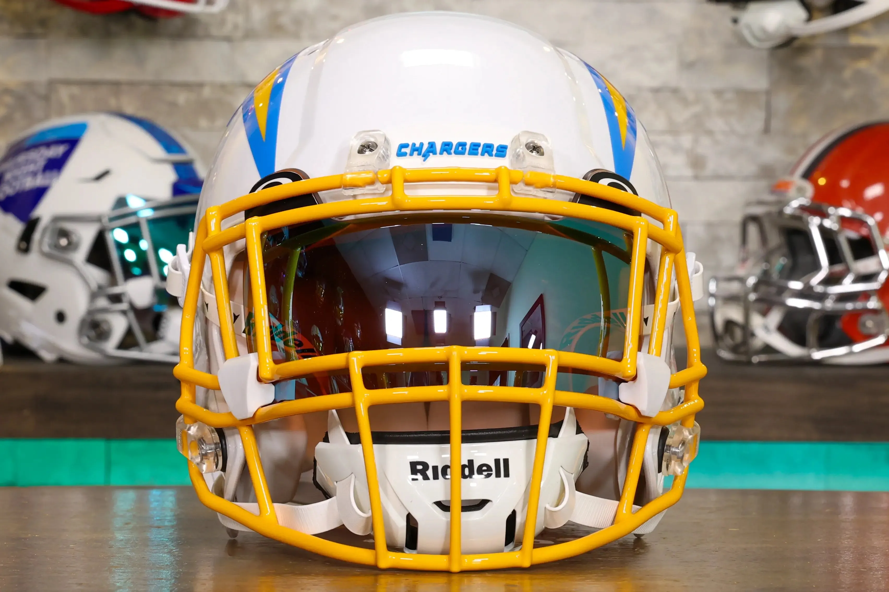 Los Angeles Chargers Riddell Speed Authentic Helmet - GG Edition