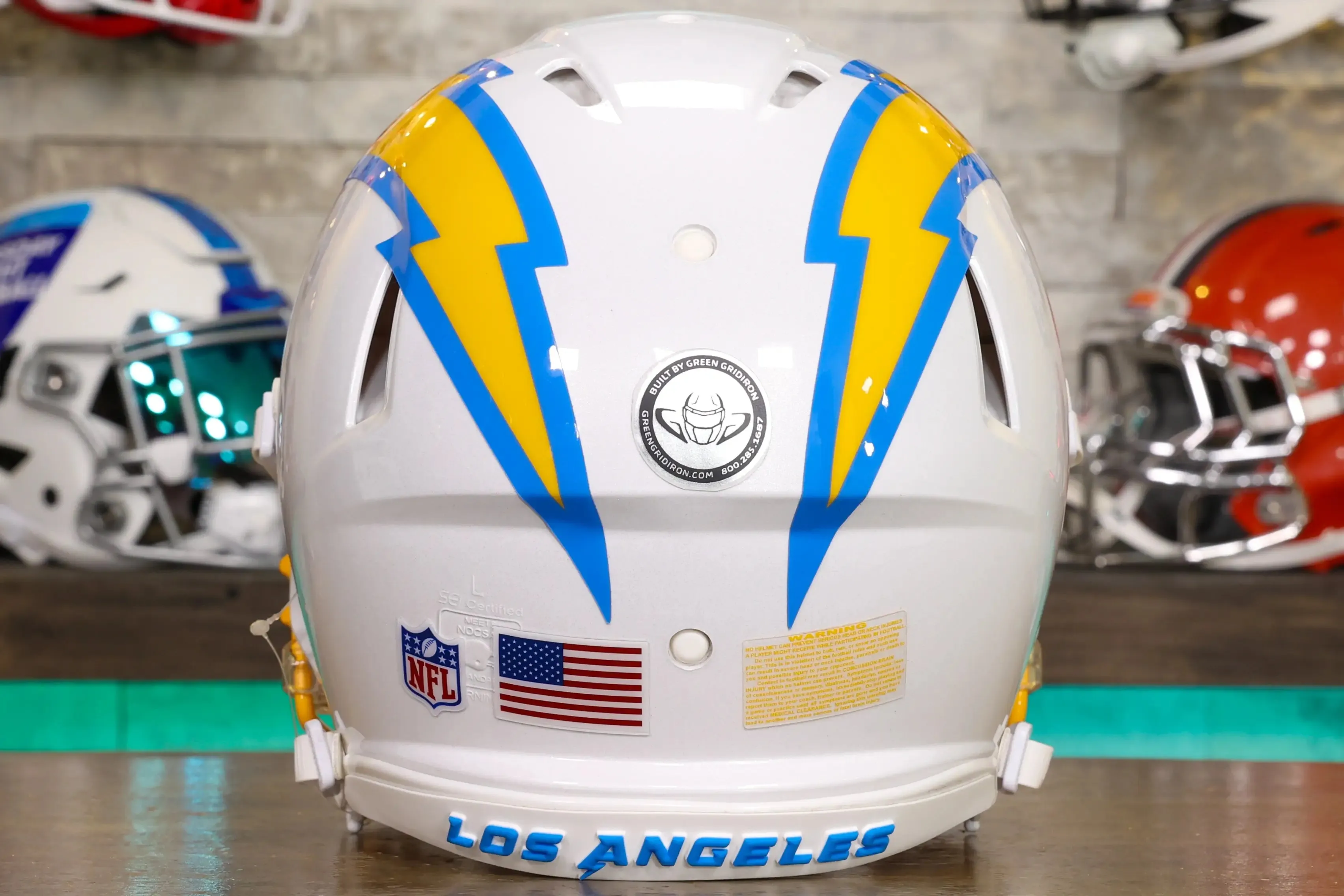 Los Angeles Chargers Riddell Speed Authentic Helmet - GG Edition