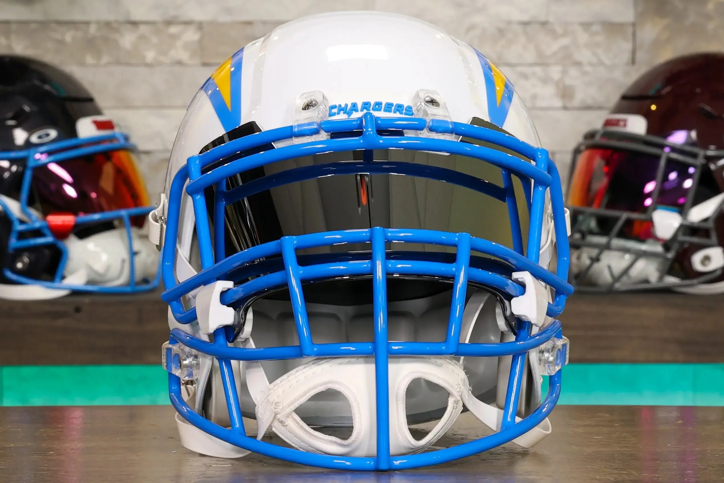 Los Angeles Chargers Riddell Speed Display Helmet - GG Edition