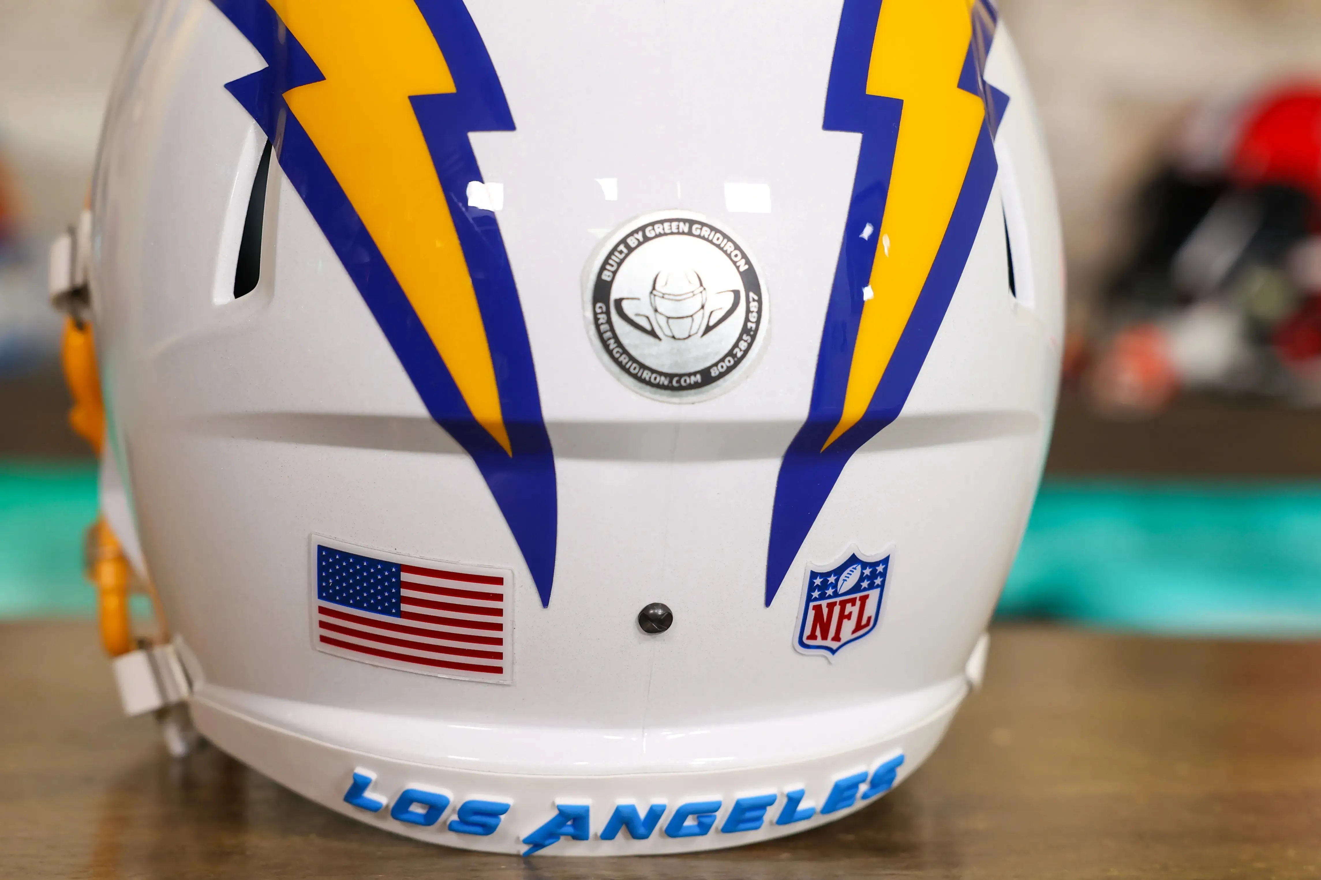Los Angeles Chargers Riddell Speed Display Helmet - GG Edition