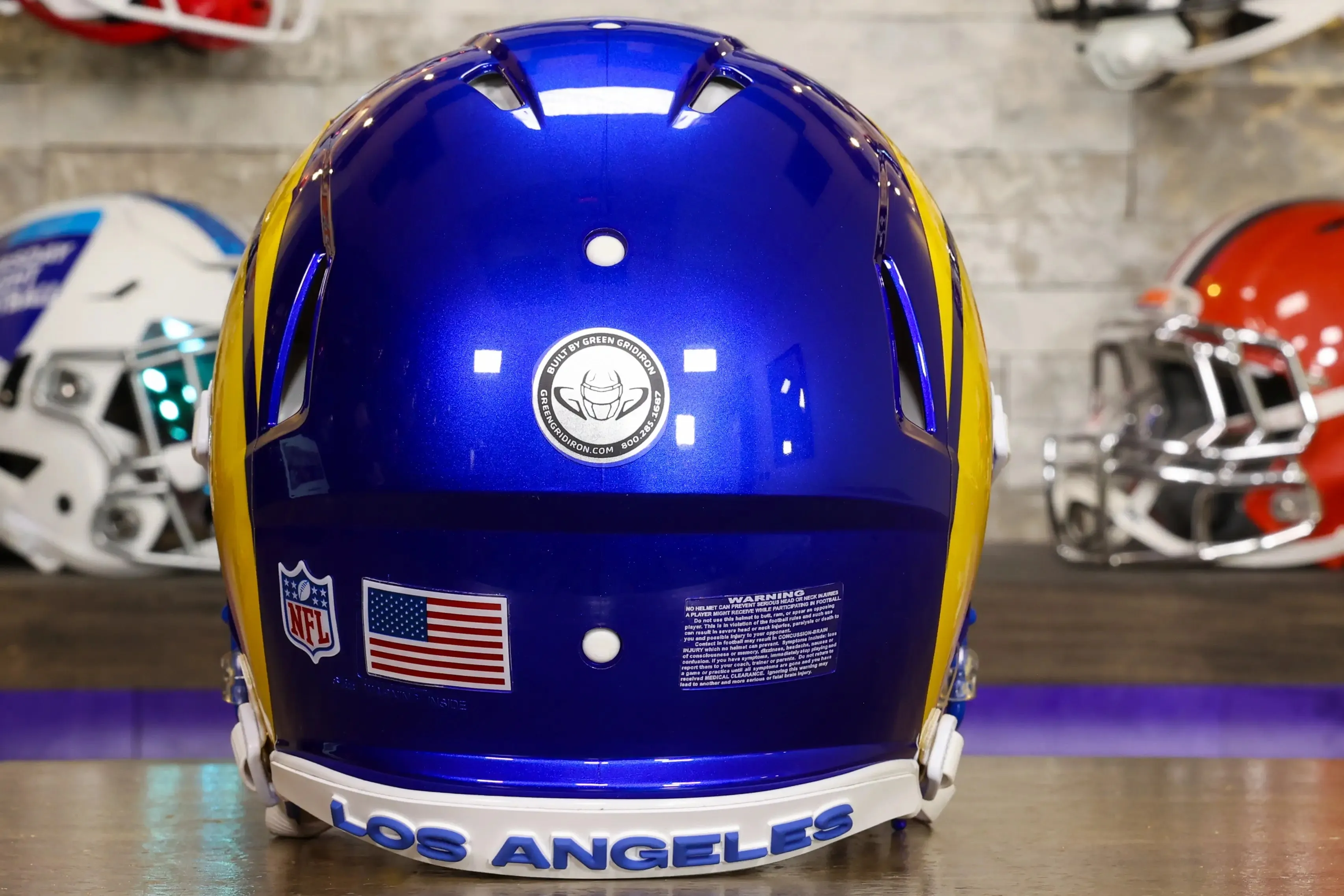 Los Angeles Rams Riddell Speed Authentic Helmet - GG Edition