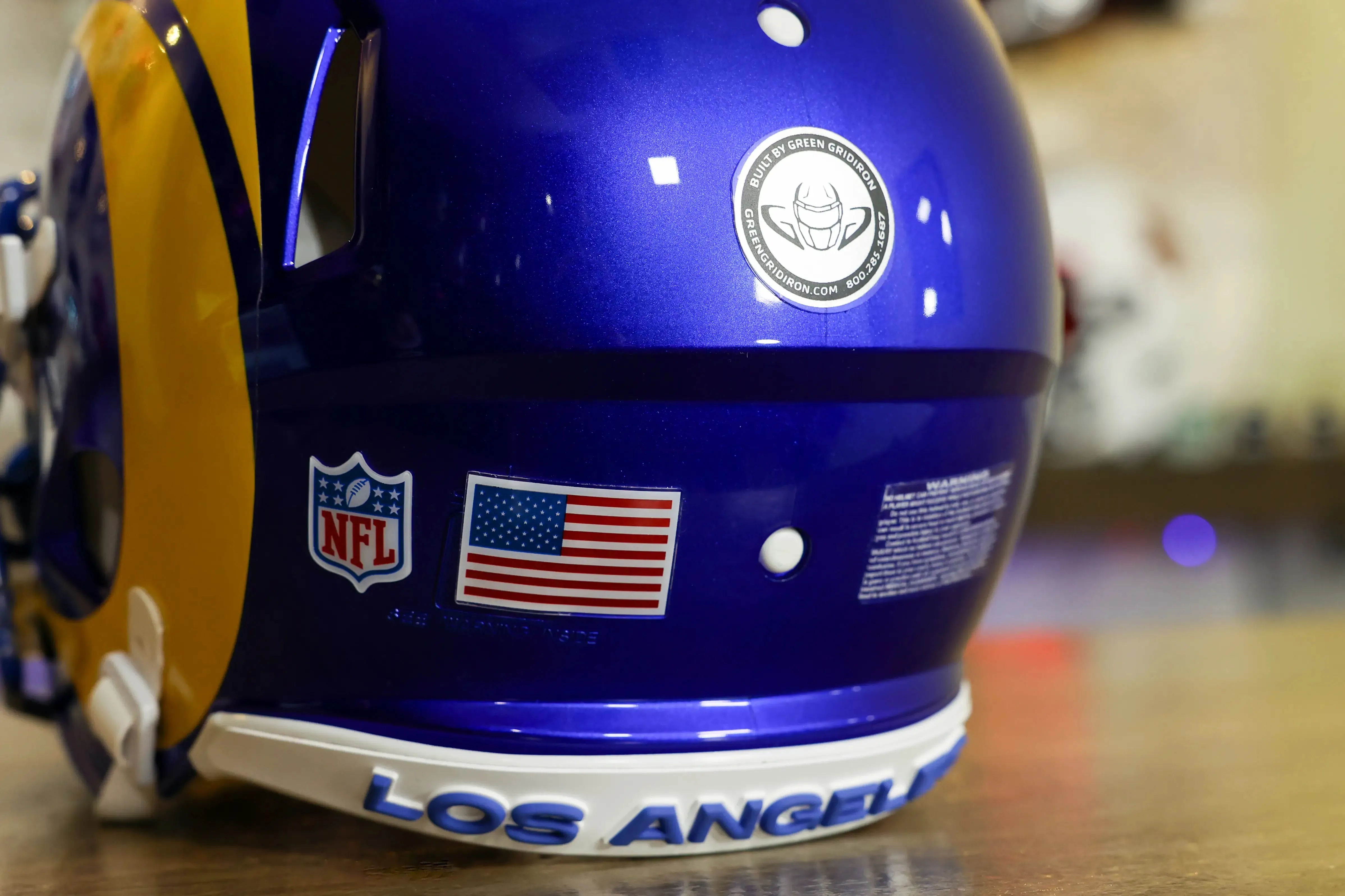 Los Angeles Rams Riddell Speed Authentic Helmet - GG Edition