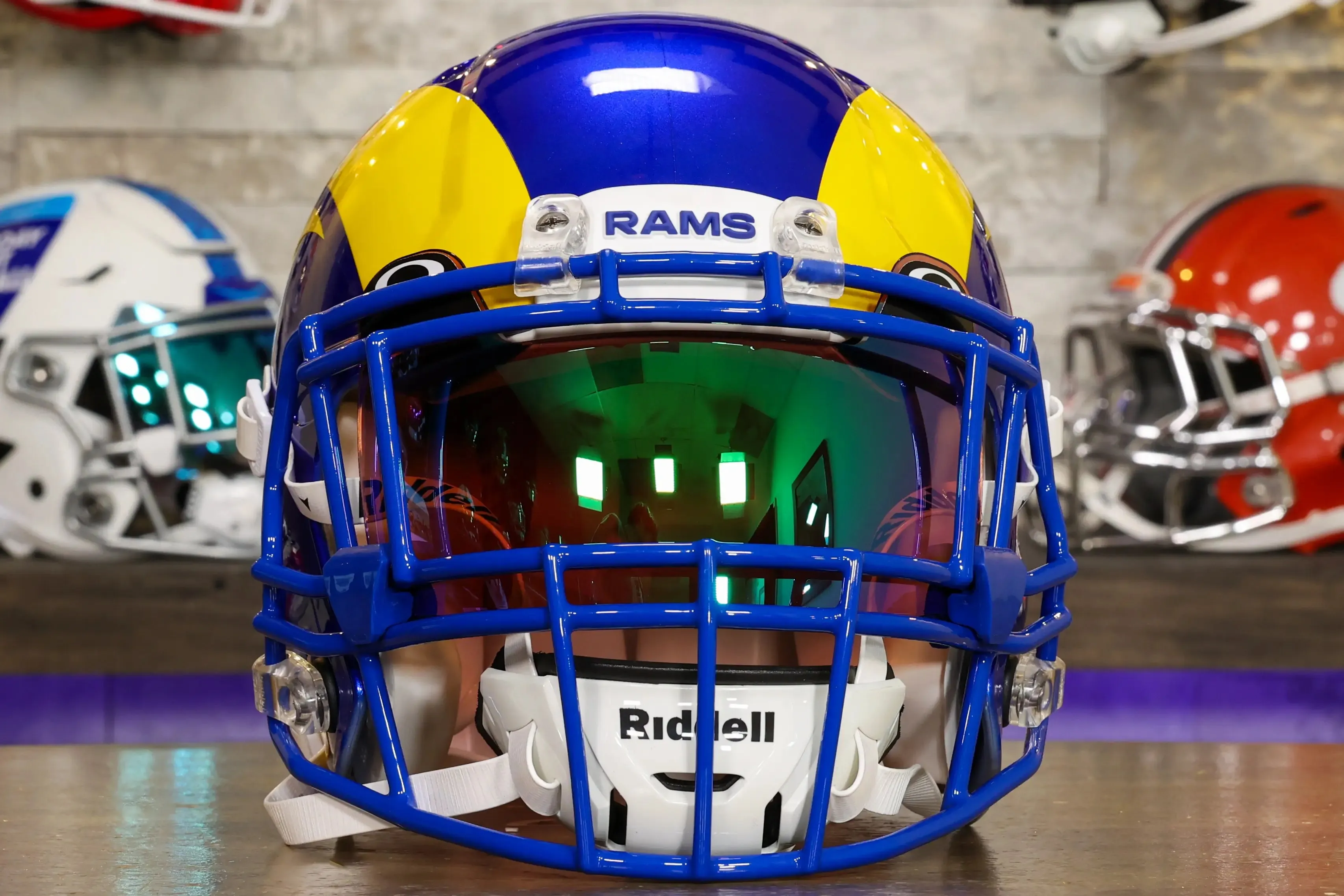 Los Angeles Rams Riddell Speed Authentic Helmet - GG Edition